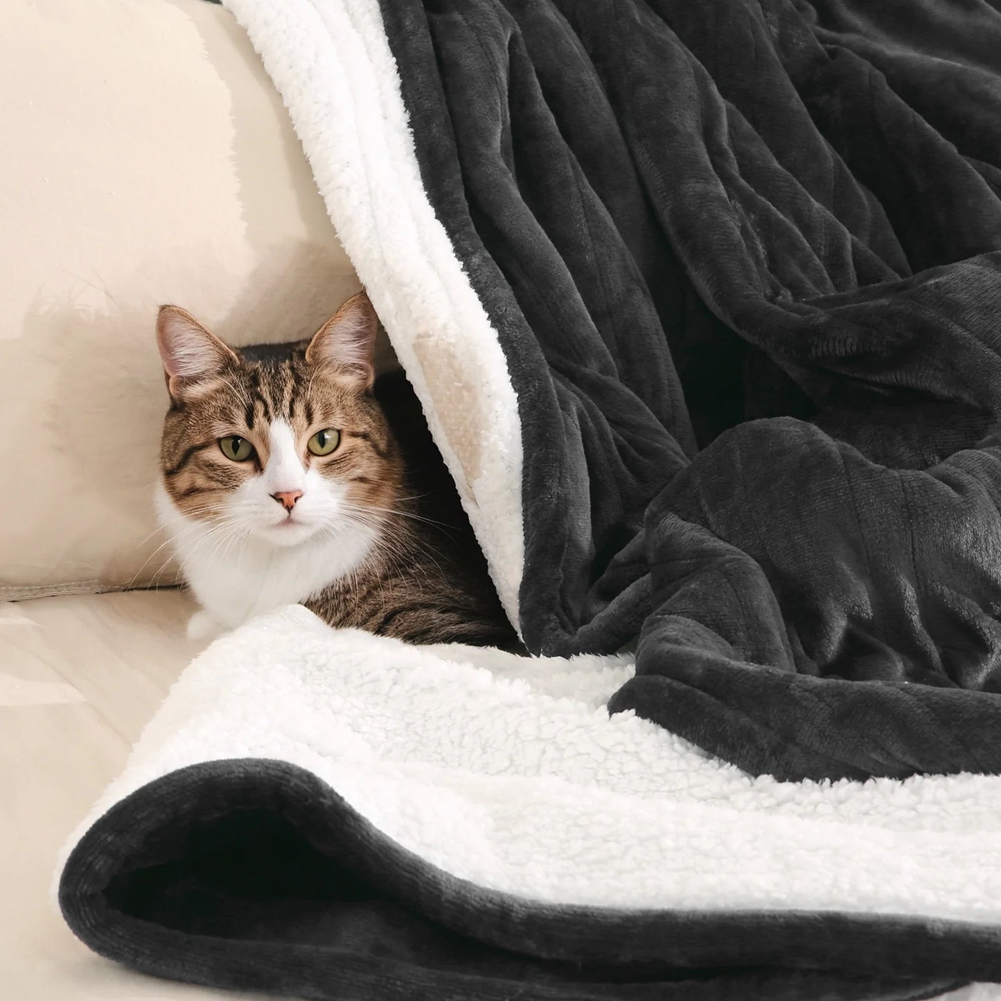 MARNUR Electric Heated Blanket King Size 90''x100'', Fast Heating with Dual Controllers, 10 Heating Levels, 10H Timers, Preheat Function Machine Washable - Dark Gray