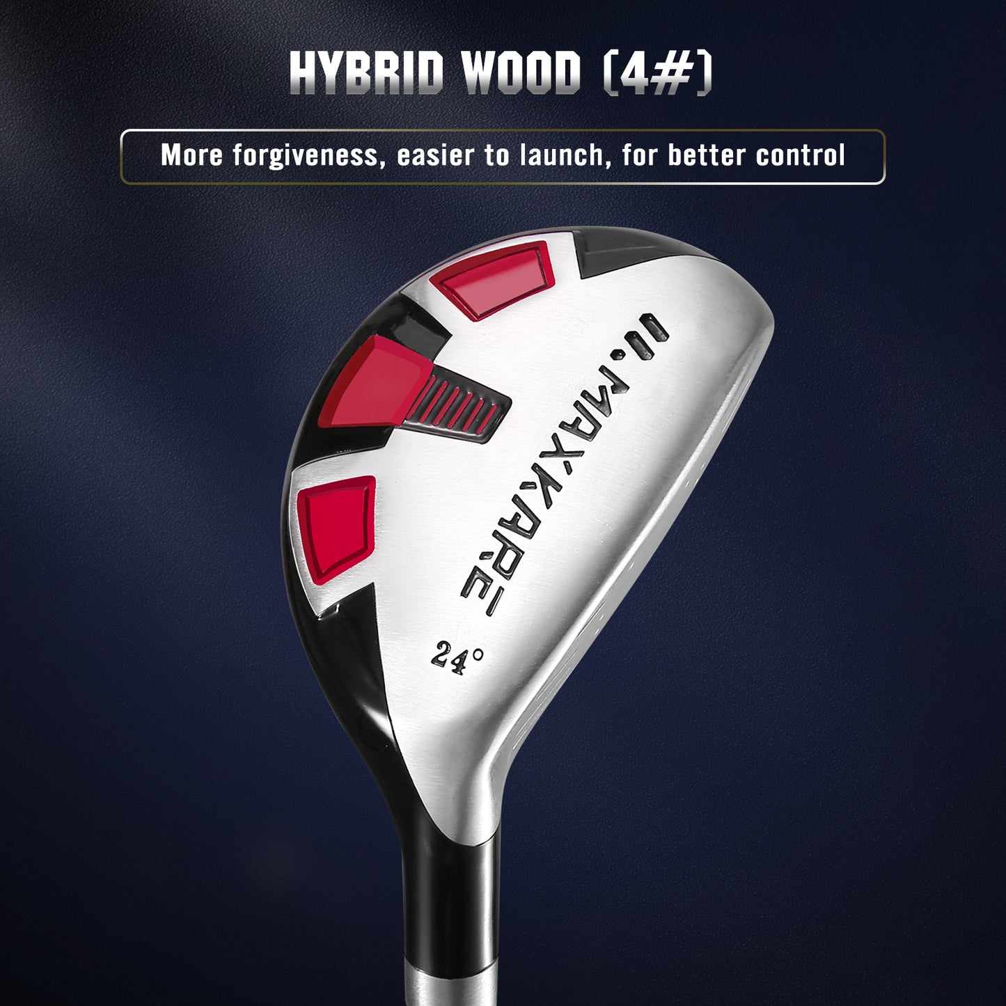 Women's Golf Club Set 8-Piece, Includes Driver, Stand Bag, 3 Head Covers, Right Hand, Red