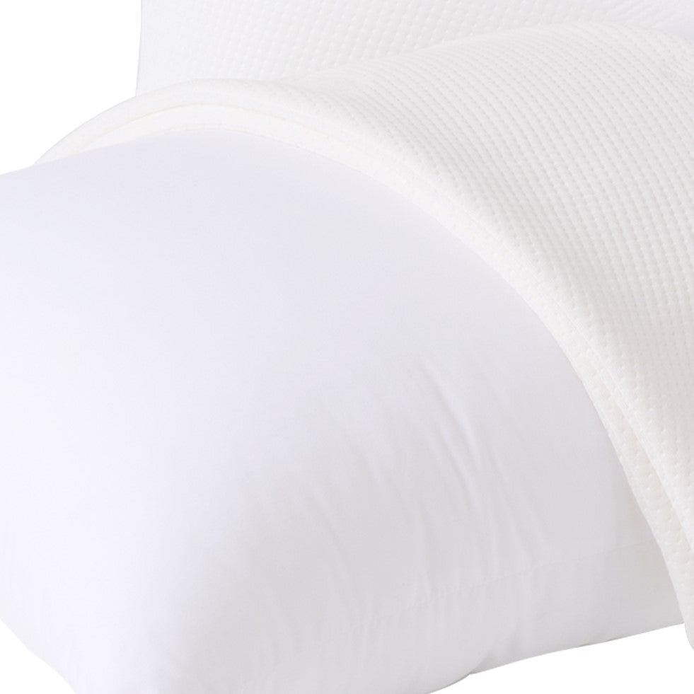 MARNUR Bed Pillows 2-Pack with Soft Fiber-Standard-Feather pattern