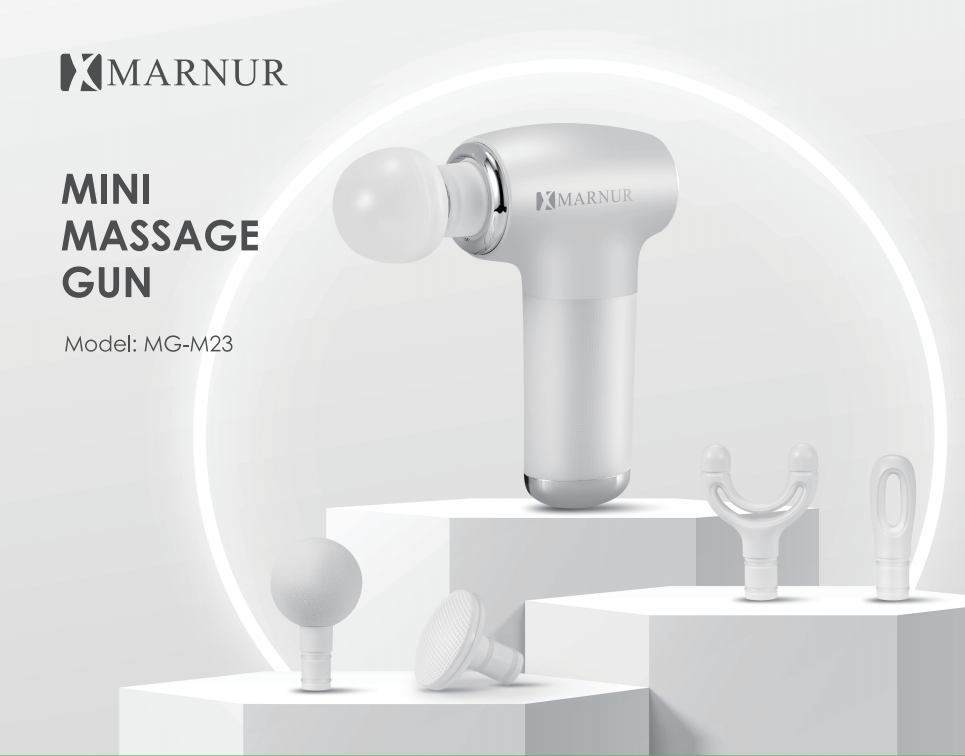 Load image into Gallery viewer, MARNUR Mini Massage Gun, White
