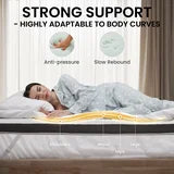 MARNUR 3 inch Gel Memory Foam Mattress Topper for Pressure Relief, CertiPUR-US Certified, King