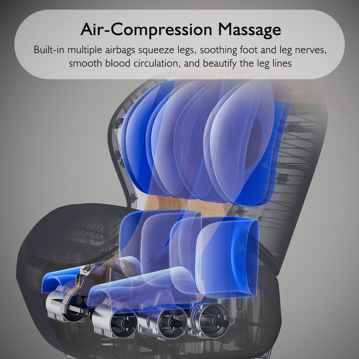 MARNUR Foot Massager Machine with Heating Therapy, Air Compression, Vibration & Kneading Foot and Calf Massager for Muscles Relief, Black