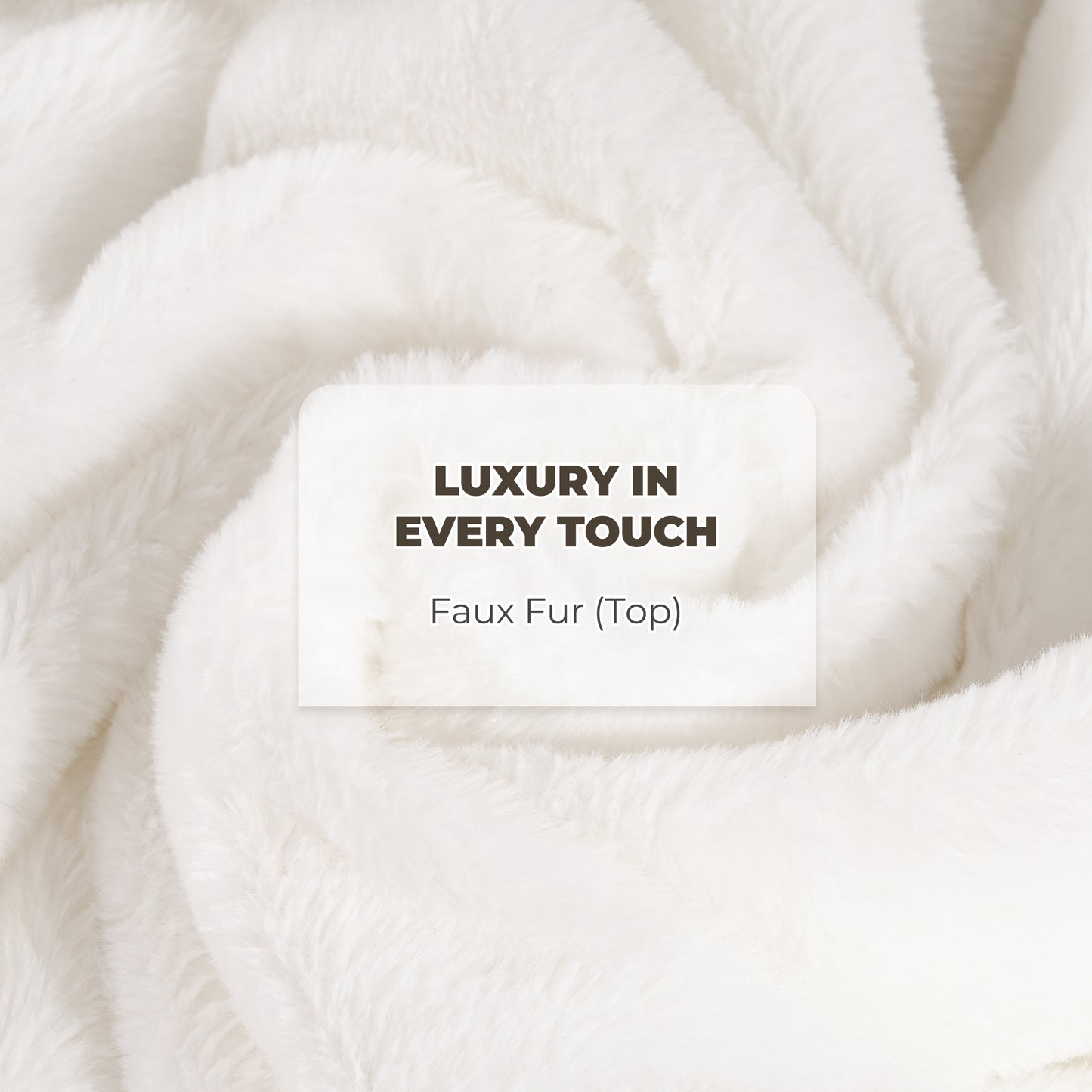 MARNUR Electric Throw Blanket 50"x60", Soft Faux Fur, 6 Heating Levels, 4 Hours Timer, White