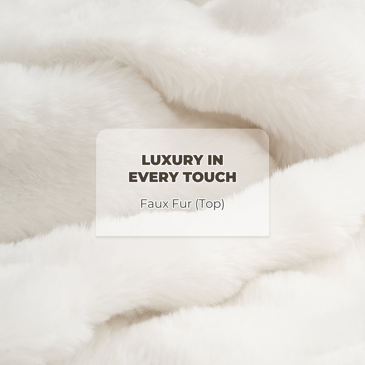 MARNUR 50"x60" Electric Blanket, Faux Fur Heated Blanket, 6 Heating Levels, 4-Hour Timer, White