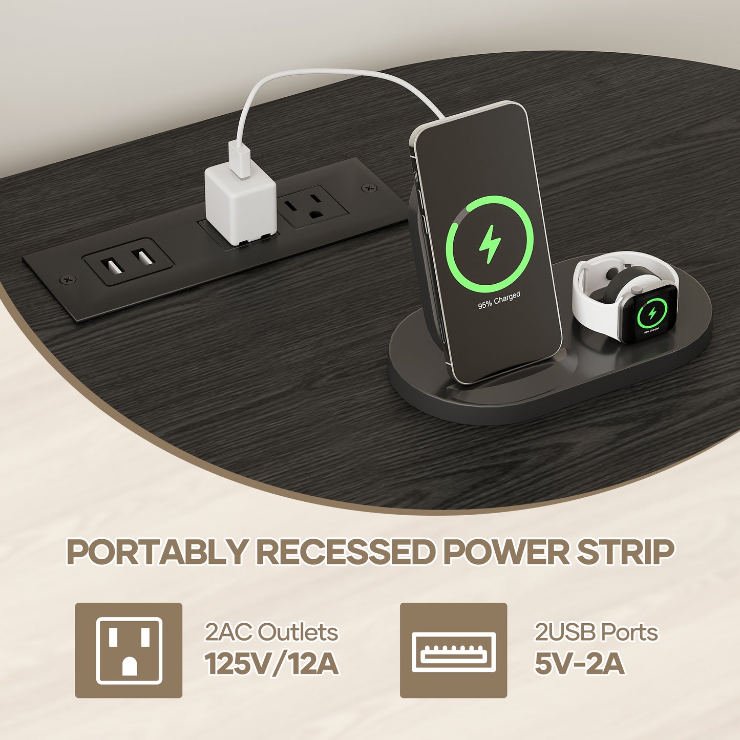 MARNUR 55" TV Stand for 60" TV, Wood Entertainment Center with Storage and Shelves, 2 Sliding Tambour Doors, Mid-Century Modern, Black