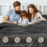 MARNUR Electric Heated Blanket Queen Size 84''x90'', Fast Heating with Dual Controllers, 10 Heating Levels, 10H Timers, Preheat Function - Gray