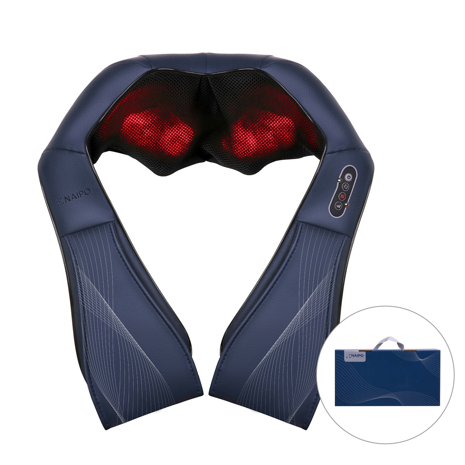 Load image into Gallery viewer, Shiatsu Back and Neck Massager with Heat, 8 Nodes Deep Kneading Massage for Neck, Back, Shoulder, Foot and Legs, Use at Home, Car, Office Christmas Gift for Women, Friends, Mom, Dad