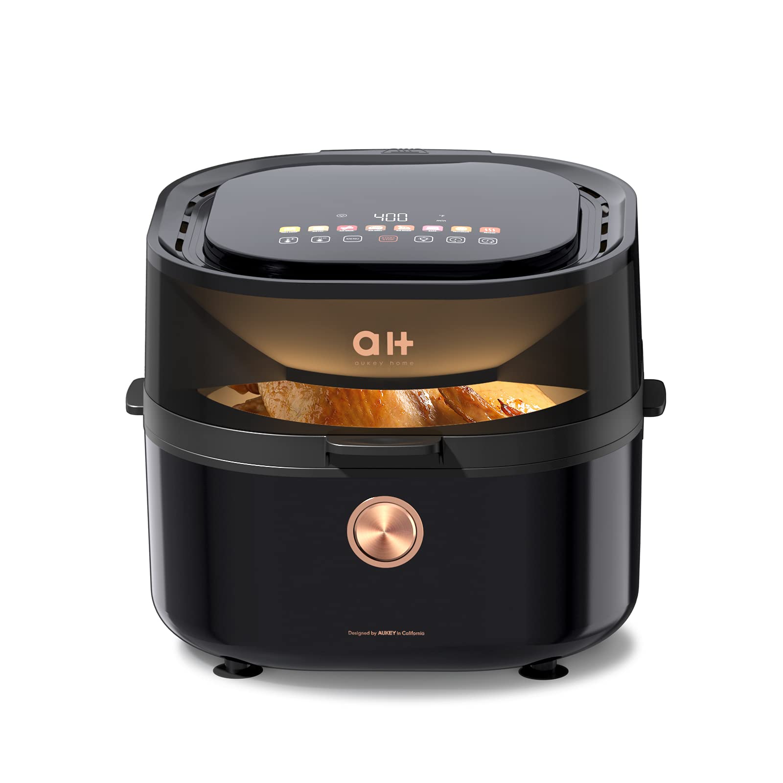 Load image into Gallery viewer, Air Fryer XL 5.8QT, Airfryer Oven with Viewing Window, Large Capacity Oilless Cooker with 100 Recipe Digital Cookbook