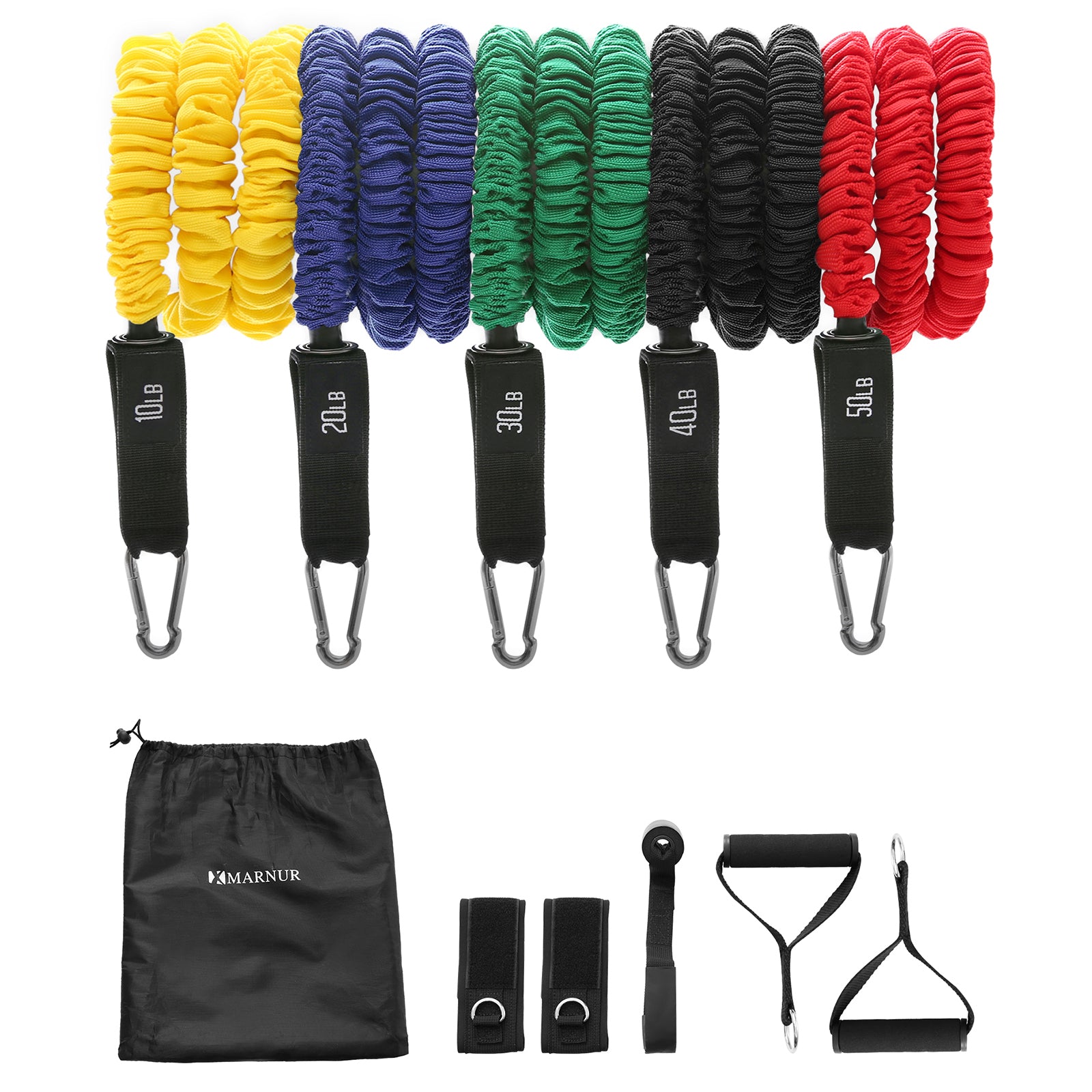 14PCS Set Resistance Bands Workout Exercise Crossfit Fitness Yoga Training  Tubes