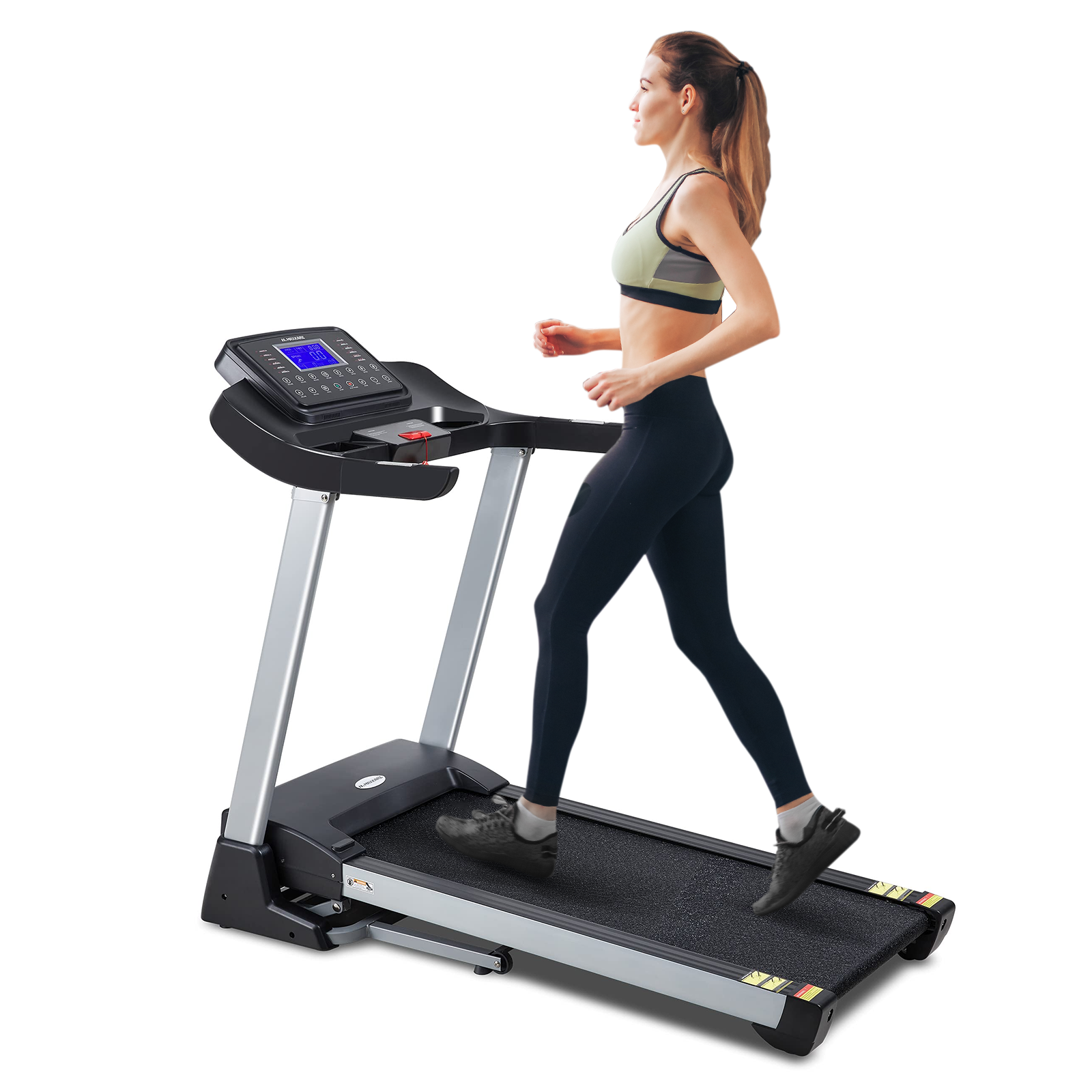Load image into Gallery viewer, Electric Folding Treadmill with Auto Incline, Max Capacity 300LBS
