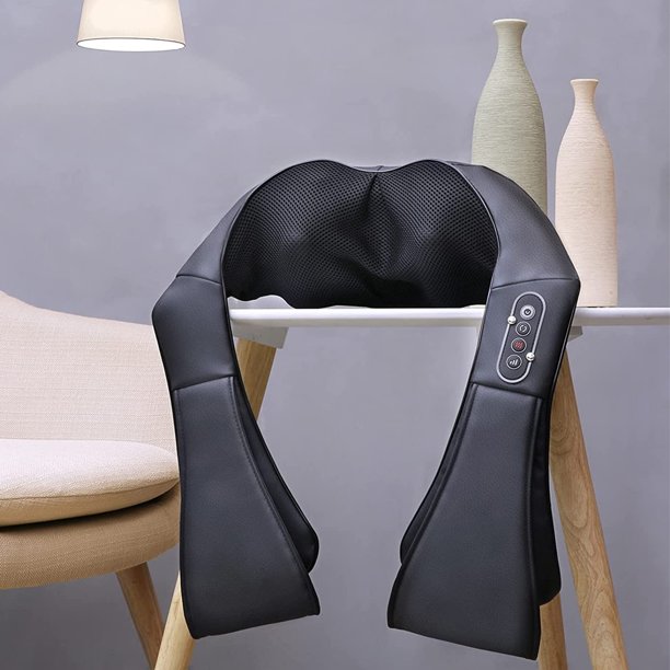 Load image into Gallery viewer, Shiatsu Neck and Back Massager with Heat Electric Shoulder Massagers Deep Tissue Kneading Massage with Longer Strap for Muscles Pain Relief, Best Relax Gifts