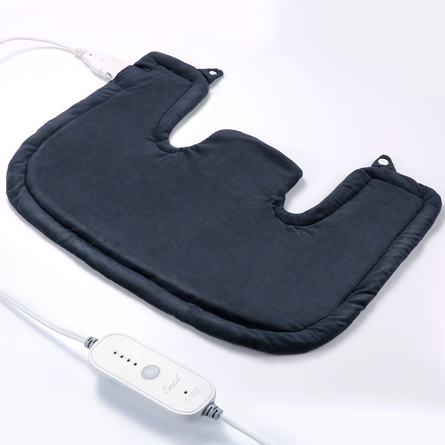 Load image into Gallery viewer, Heating Pad for Back and Shoulder, 22"x16" Heat Wrap with Fast-Heating and 4 Heat Settings, 2 Hours Auto Shut Off Available, Machine Washable - Navy Blue