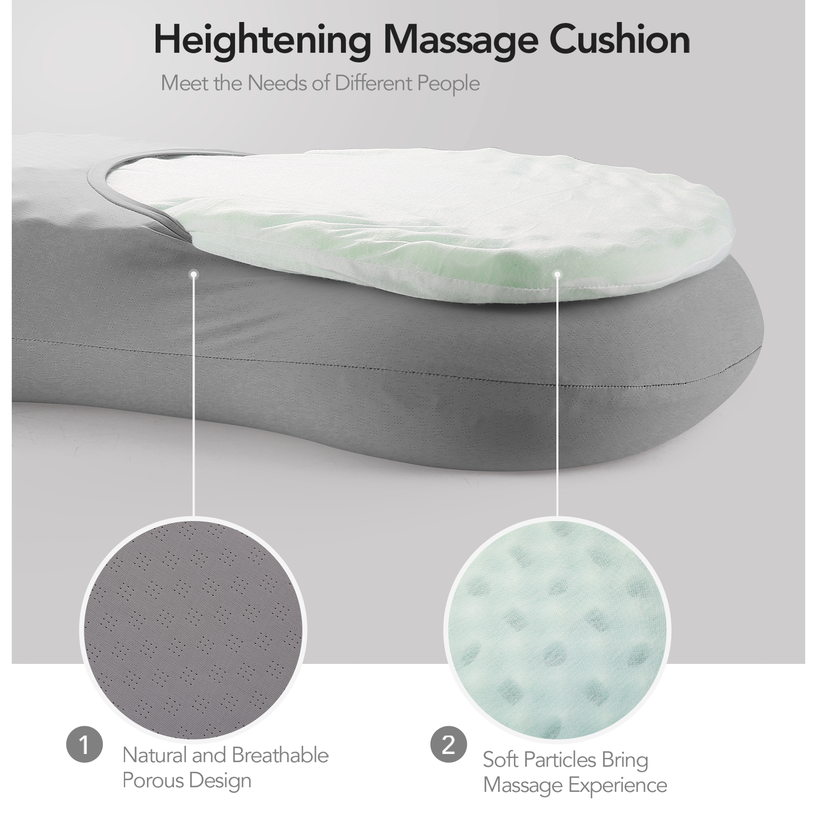 Load image into Gallery viewer, MARNUR Cervical Pillow Memory Foam Neck Pillow with Soap Shape Changeable Soft Practical Cushion Belly Touching Cooling Material, Giving Neck Support for Sleeping