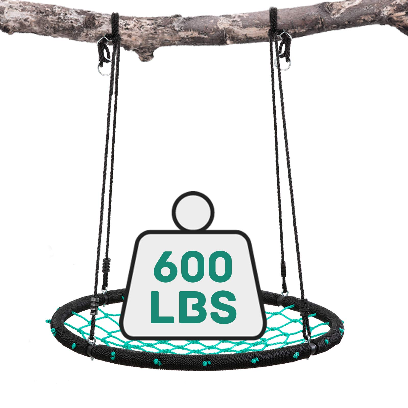 Load image into Gallery viewer, Spider Saucer Tree Swing Set 40'' 600lb Weight Capacity, Great for Kids Playground Swing, Backyard, Indoor, Outdoor