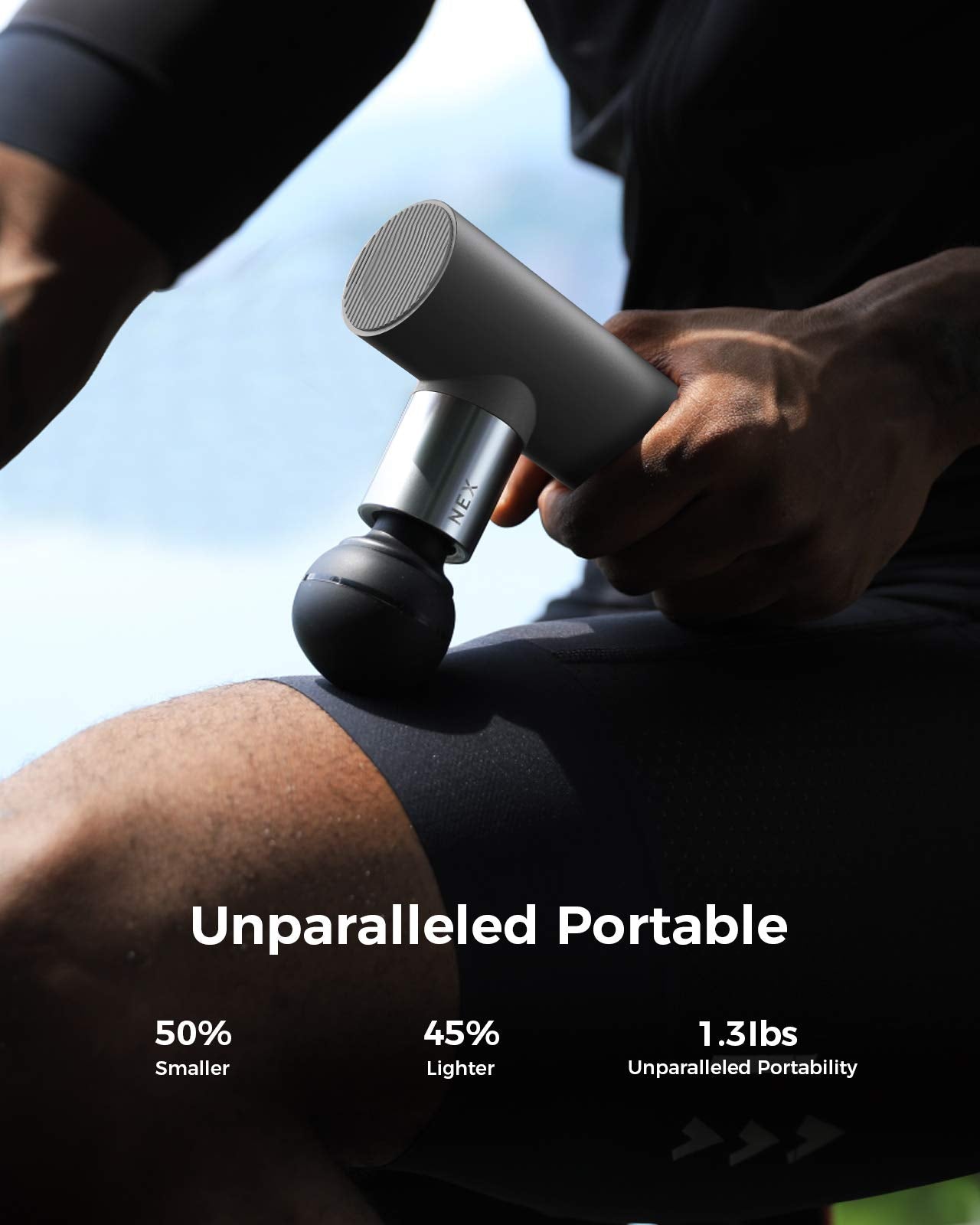 Load image into Gallery viewer, Massage Gun for Athletes NEX Gen Mini Percussion Massager Gun, Deep Tissue Muscle Teatment for Pain Relief, High-Intensity Vibration with Portable Travel Case and Professional Training Guide