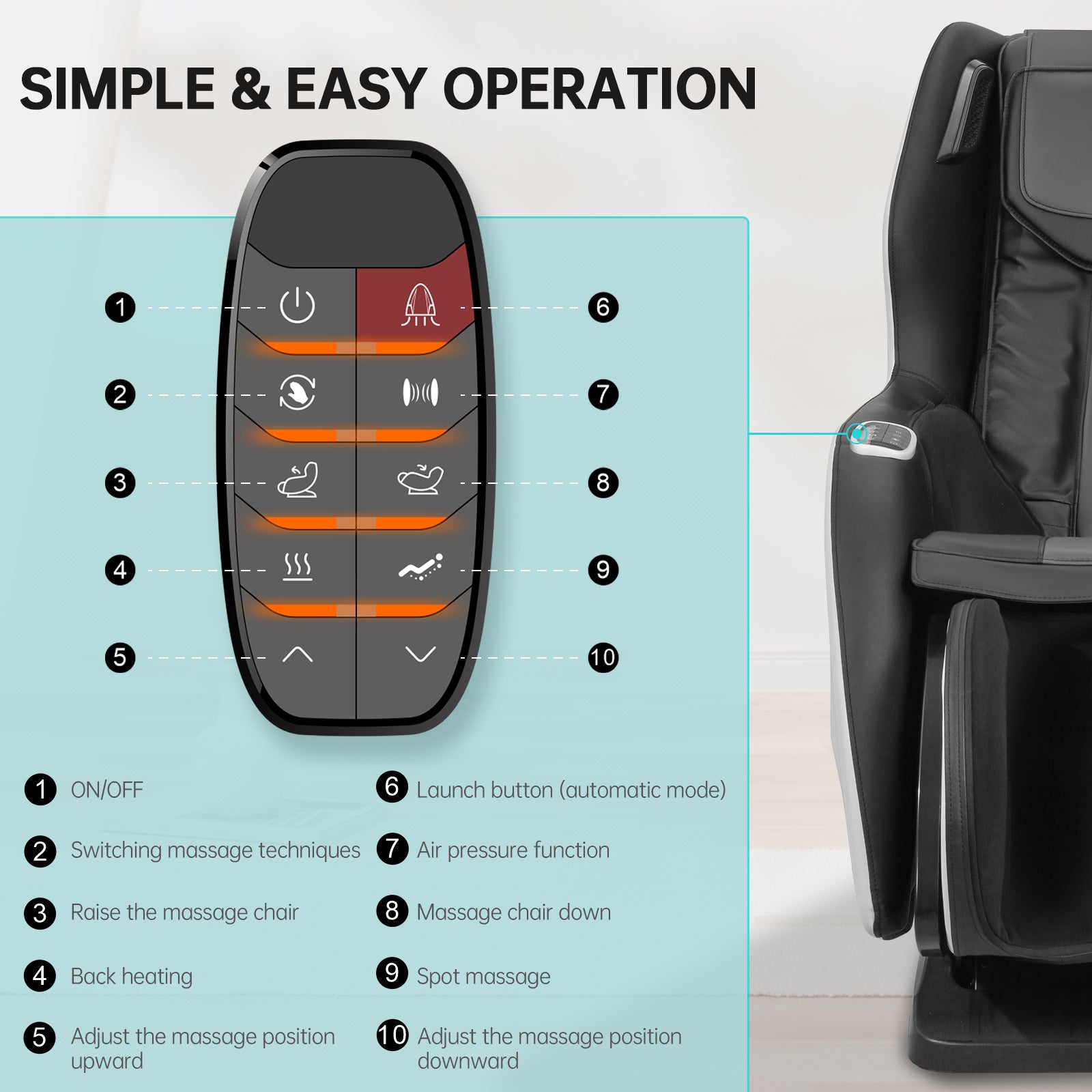 Load image into Gallery viewer, Massage Chair Full Body Zero Gravity Chair Massager, Shiatsu Massage Chair Recliner Space Saving with Bluetooth, SL Track, for Parents & Family for Home & Office Use - Black & White