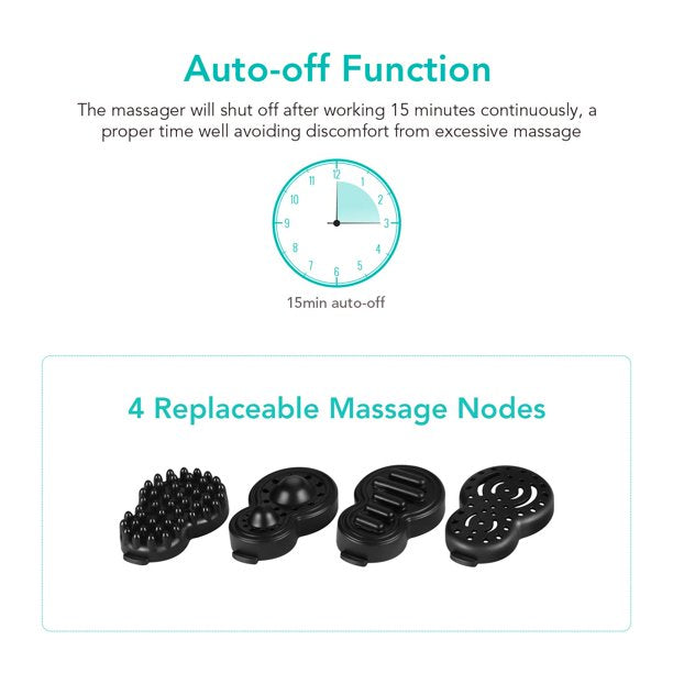 Load image into Gallery viewer, Handheld Back Massager Deep Tissue for Muscles, Foot, Neck, Shoulder, Leg, Calf Pain Relief - Electric Percussion Full Body Massage