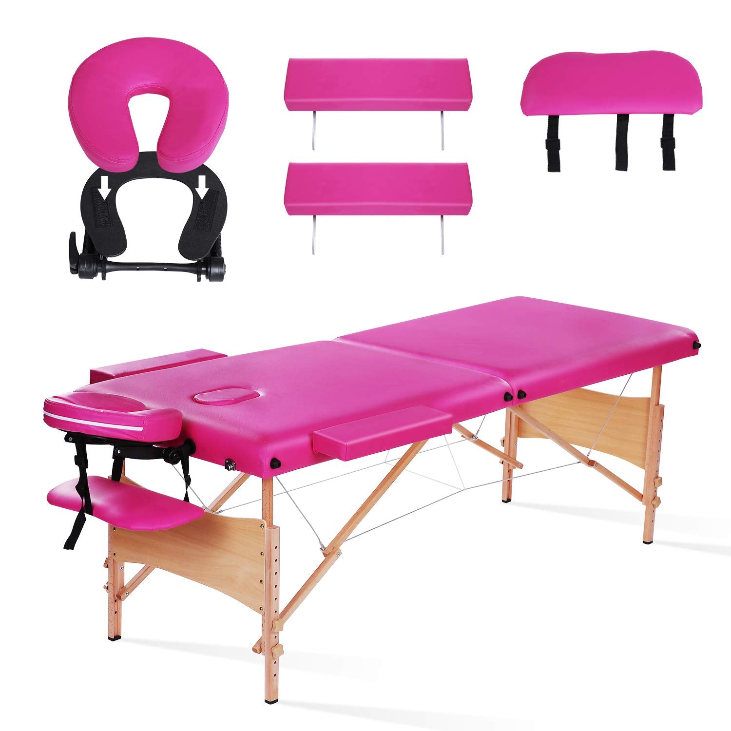 Load image into Gallery viewer, Massage Table Massage Bed SPA Bed Professional Lash Bed Portable Facial Bed 2 Section Height Adjustable with Carrying Bag
