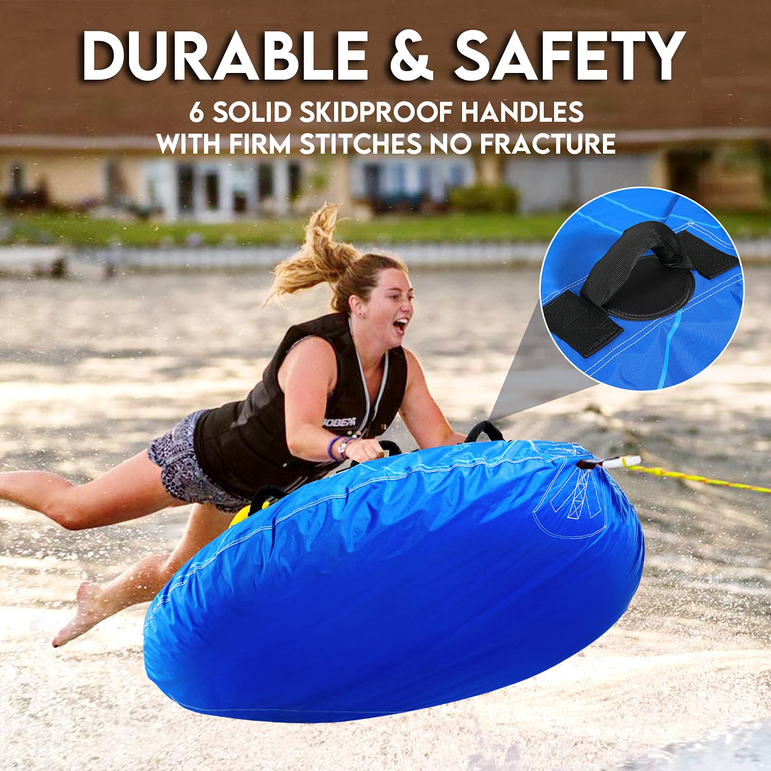 Load image into Gallery viewer, WildStar Towable Tubes for Boating 1-3 Person Inflatable Boat Tube with 70 Inches for Youth Adult Have Fun in Oceans, Lake