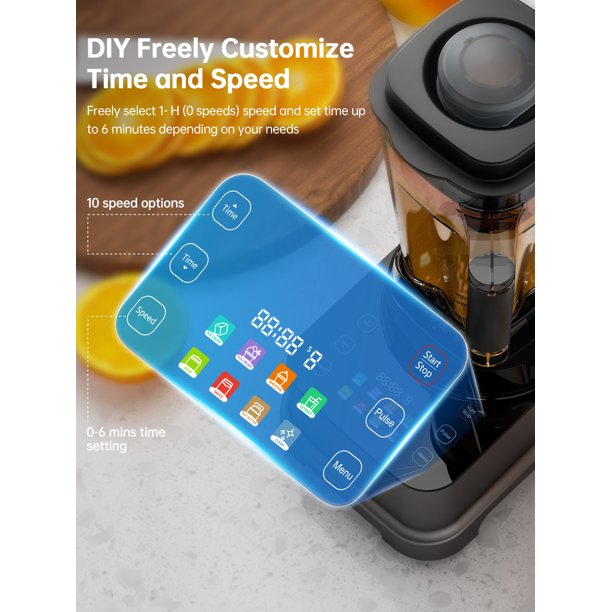 Load image into Gallery viewer, Smoothie Blender,1200W Professional Blenders for Shakes and Smoothies,68 oz Countertop Blenders for Kitchen with Variable Speeds Control and 8 Presets,Total Crushing Technology for Ice,Frozen Fruit and Nuts