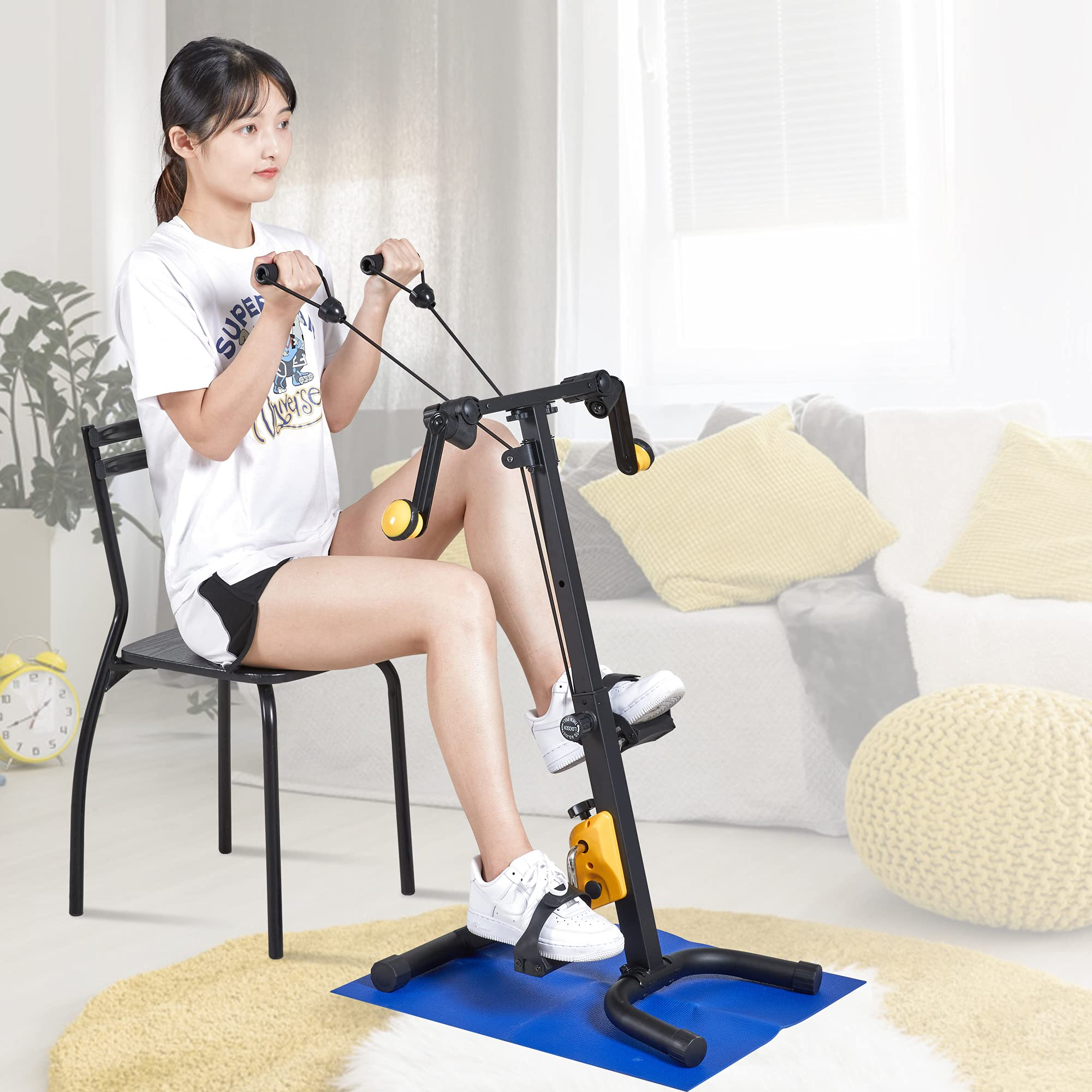 Load image into Gallery viewer, Exercise bike Arm Leg Pedal Exerciser Machine Mini Compact Exercise Bike Peddler Exercise