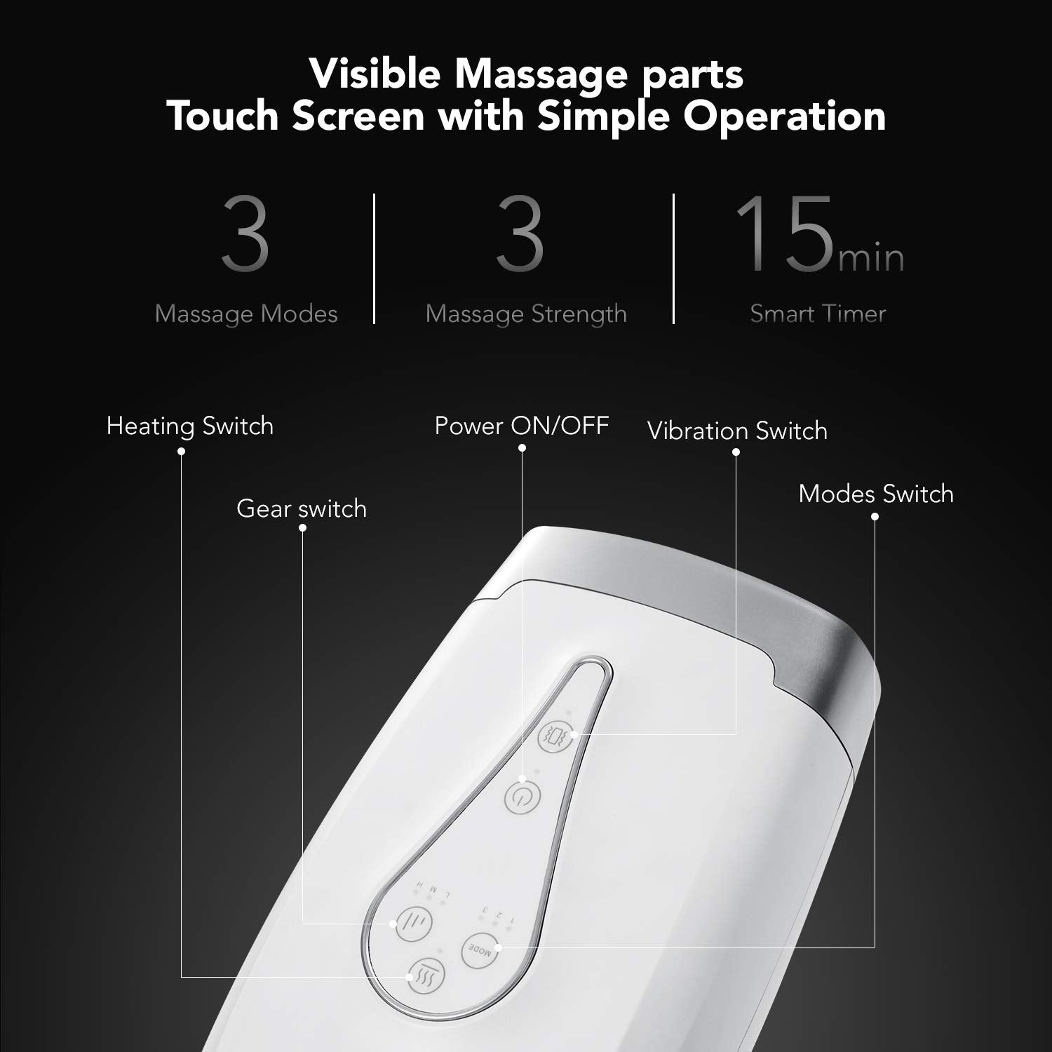 Load image into Gallery viewer, Cordless Electric Hand Massager with Air Pressure, Carpal Tunnel, and Finger Numbness, Heating & Vibrating,3-Mode Deep Massage for Muscle Soothing, Hand Skin Tighten