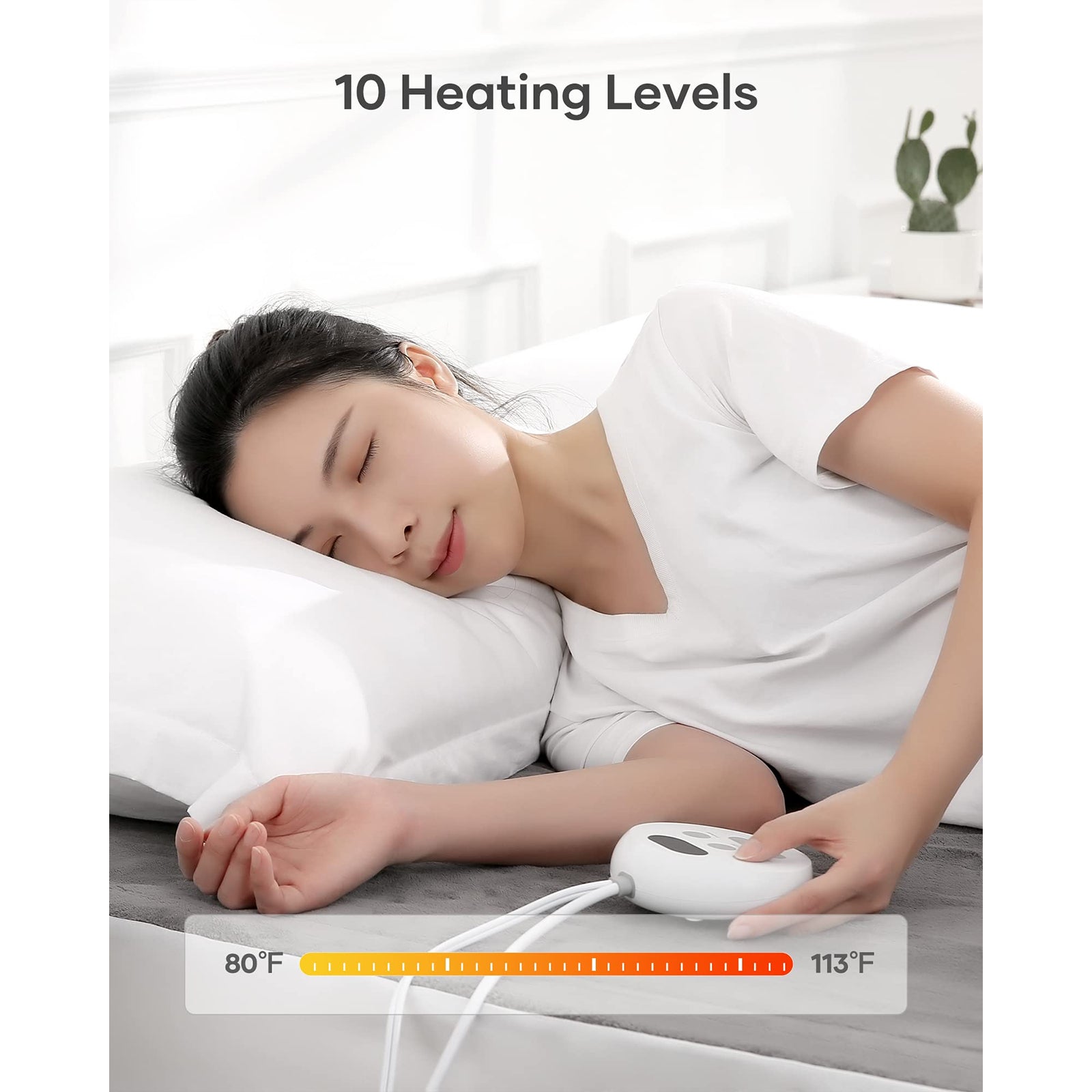 Load image into Gallery viewer, Heated Mattress Pad Twin Size 39*75 Inch Electric Mattress Pad Underblanket with 10 Heating Levels & 10 Hours Auto Shut-Off, Fast Heating, Overheating Protection, Machine Washable - Gray