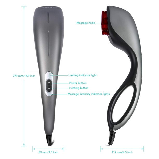 Load image into Gallery viewer, Handheld Back Massager Deep Tissue for Muscles, Foot, Neck, Shoulder, Leg, Calf Pain Relief - Electric Percussion Full Body Massage
