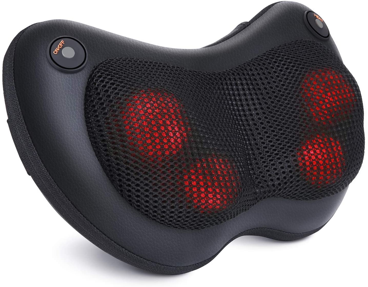 Load image into Gallery viewer, Shiatsu Neck Back Massager Massage Pillow with Heat, Deep Tissue Kneading Massager for Shoulder, Lower Back, Leg, Foot, Muscle Pain Relief, Best Relaxation Gifts in Home Office and Car