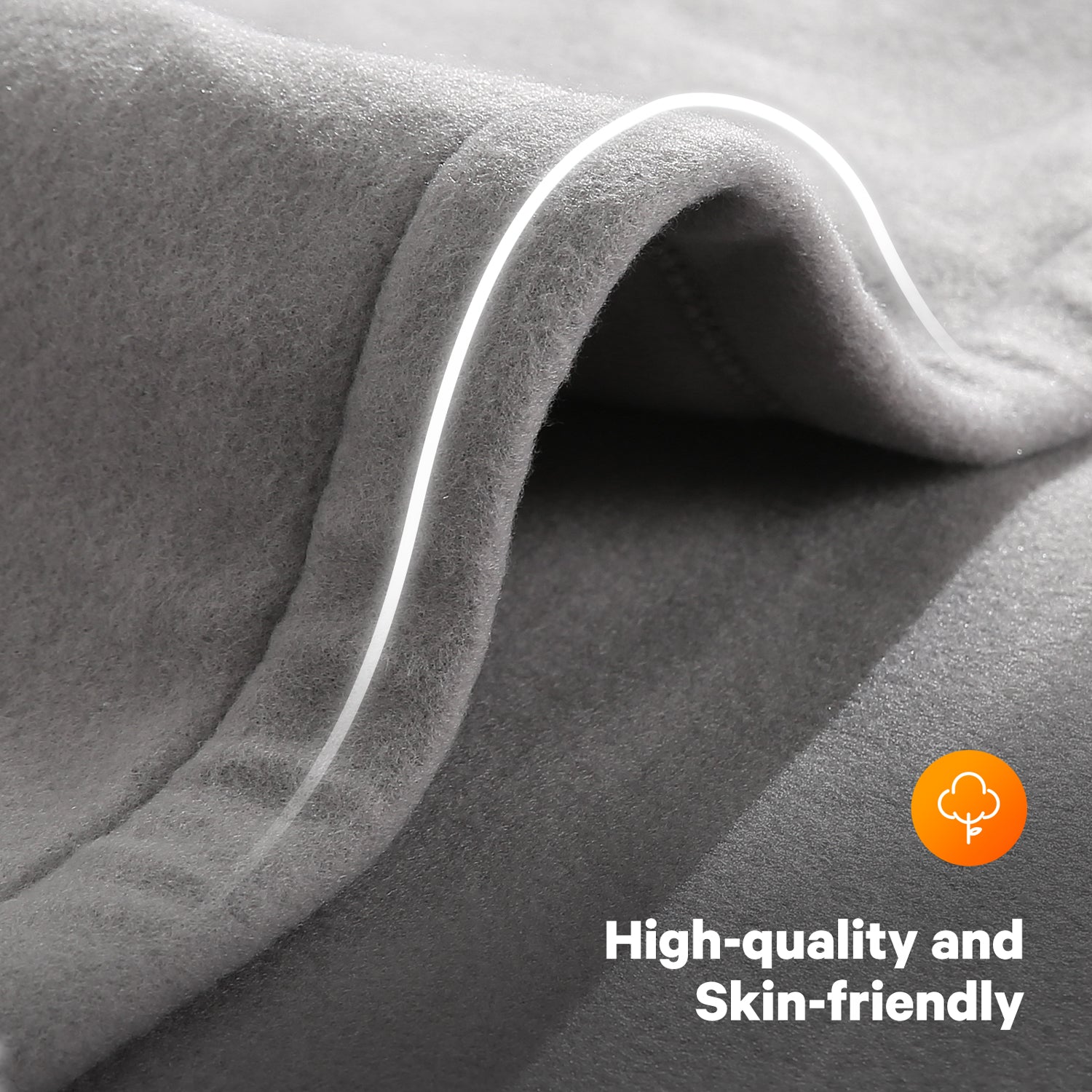 Load image into Gallery viewer, Electric Blanket Heated Throw Flannel & Sherpa Fast Heating Blanket 50" x 60", ETL Certification with 6 Heating Levels & 5 Auto-Off Timing Settings, Home Use & Machine Washable, Grey & White