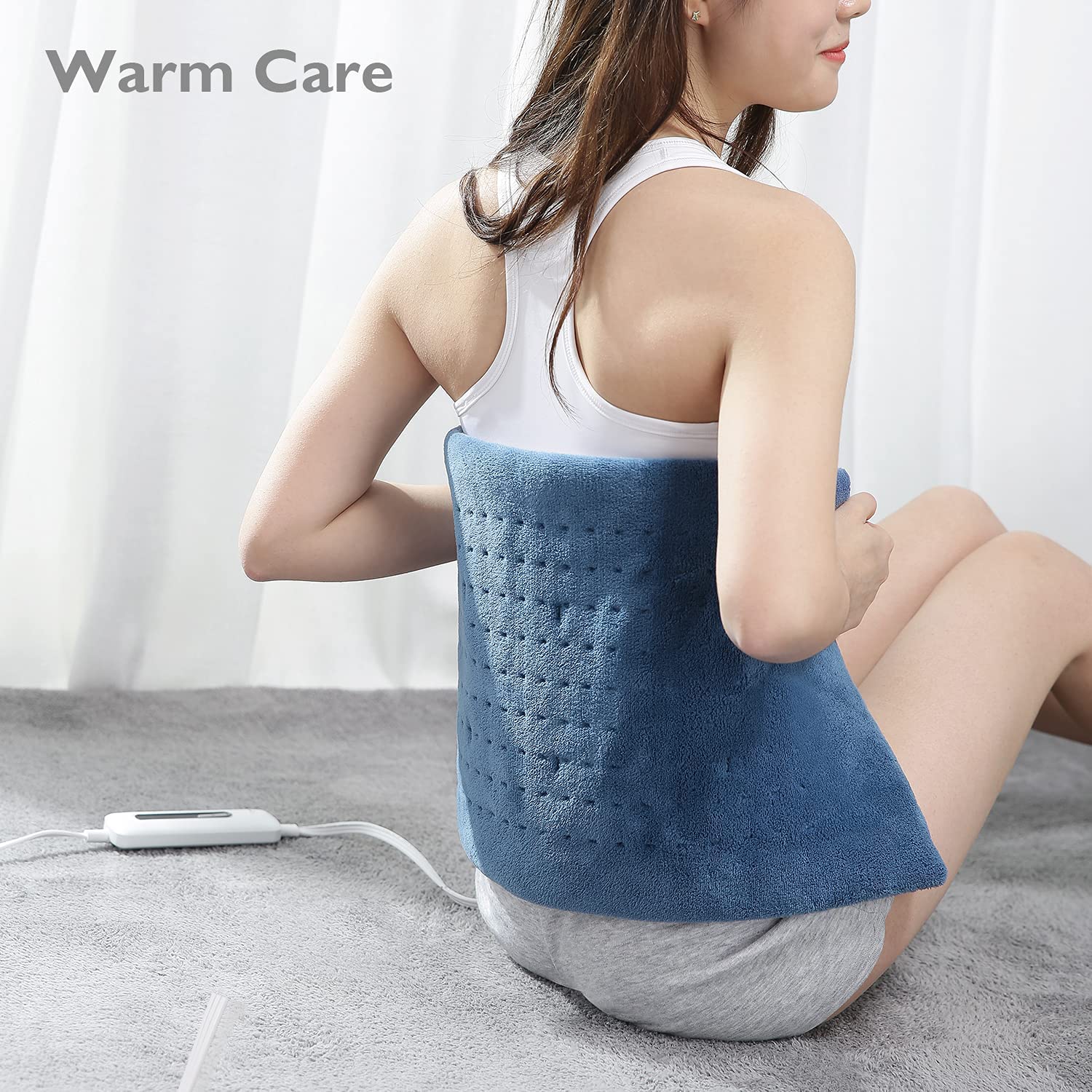 Load image into Gallery viewer, Heating Pad for Back Pain, Neck and Shoulders and Cramps, Large 12" x 24" Size Ultra-Soft and 3 Heat Settings with Auto Shut Off, Moist & Dry Heat Options and Fast Heating