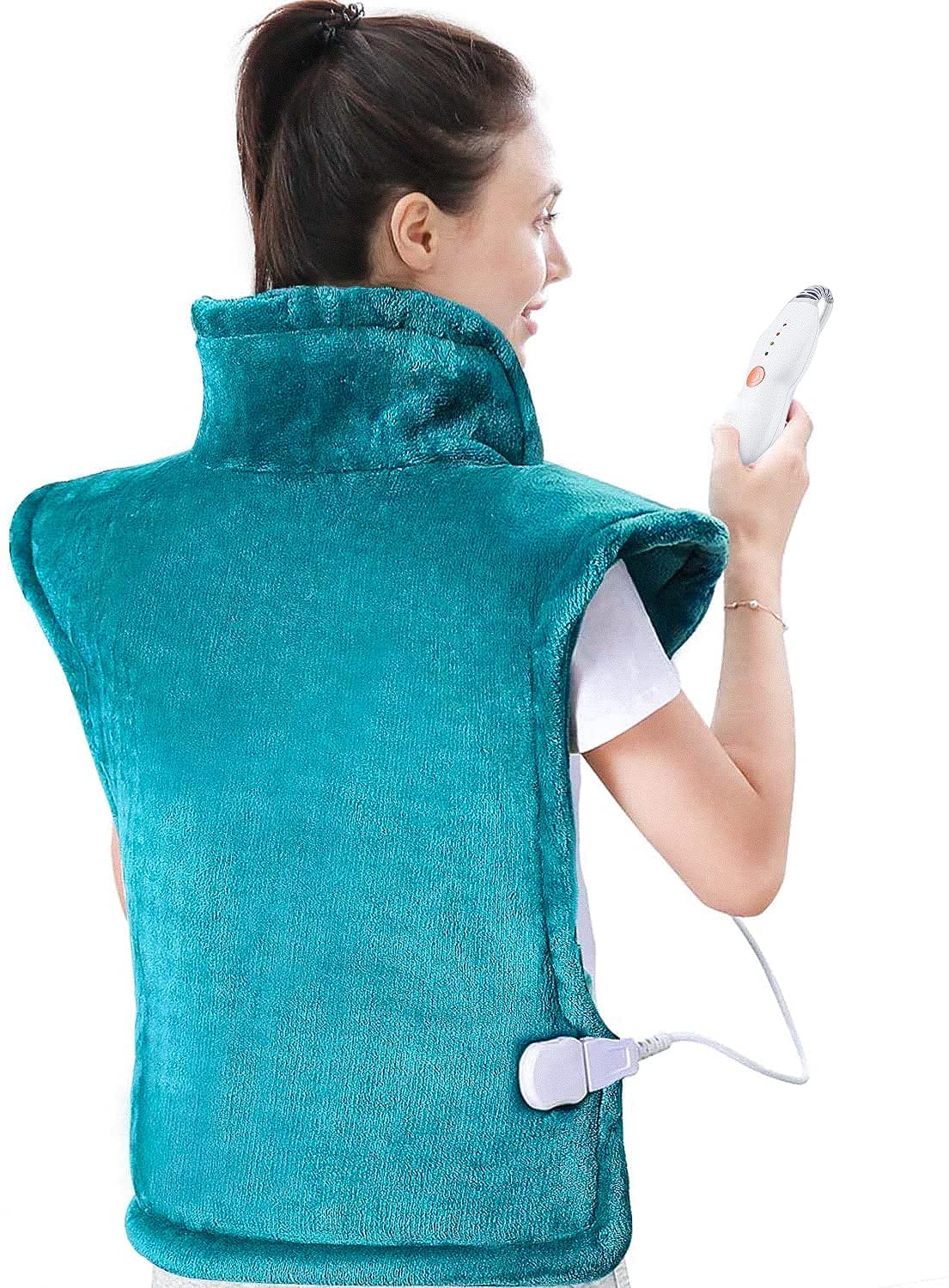Load image into Gallery viewer, Large Heating Pad for Back and Shoulder, 24"x33" Heat Wrap with Fast-Heating and 4 Heat Settings, Auto Shut Off Available - Lagoon