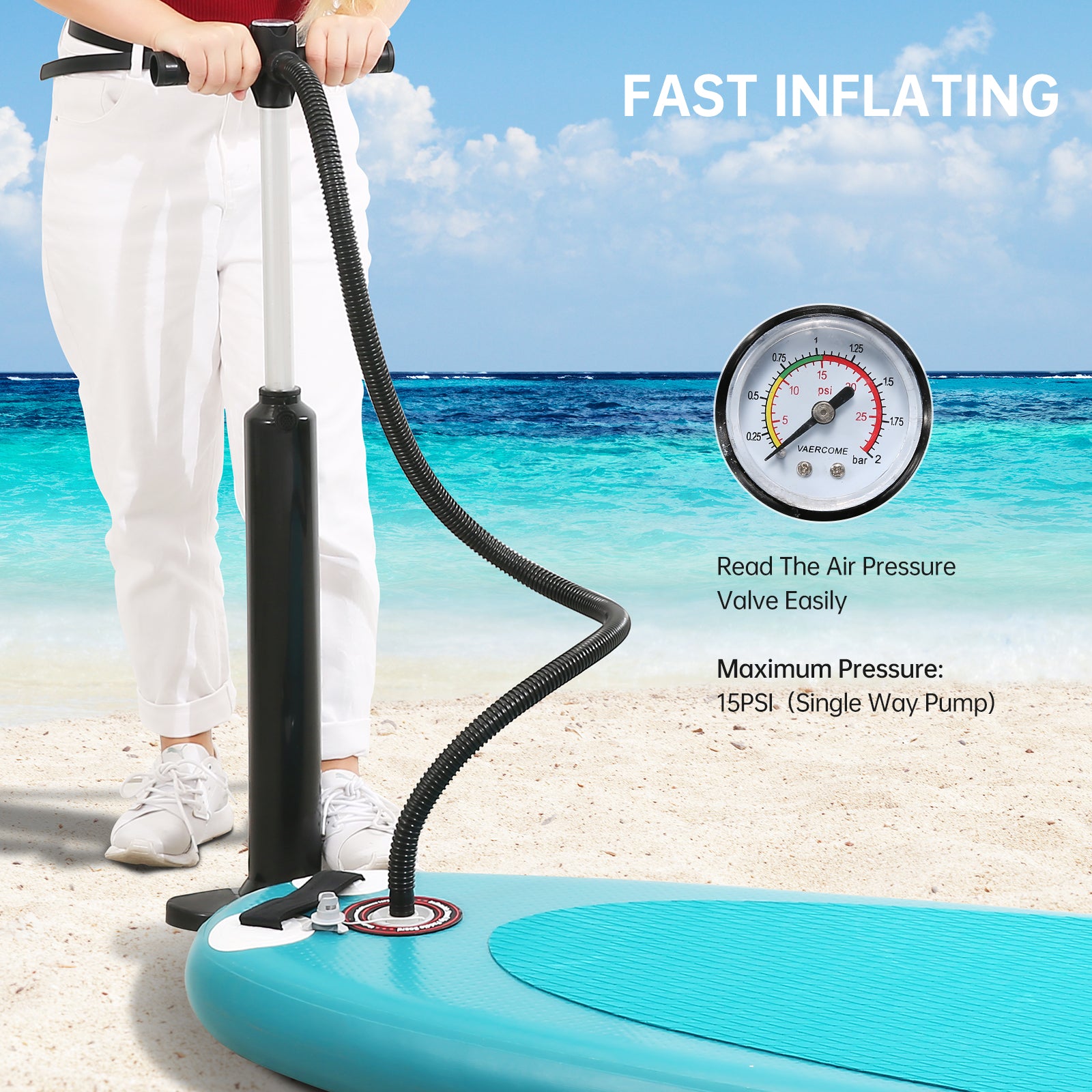 Load image into Gallery viewer, Inflatable Paddle Board Stand Up Paddle Board 112*28*4 inch with Paddle, Leash, Carrying Bag, for Paddling, Surfing, Fishing, Yoga for Adults & Youth & Kids - Pink