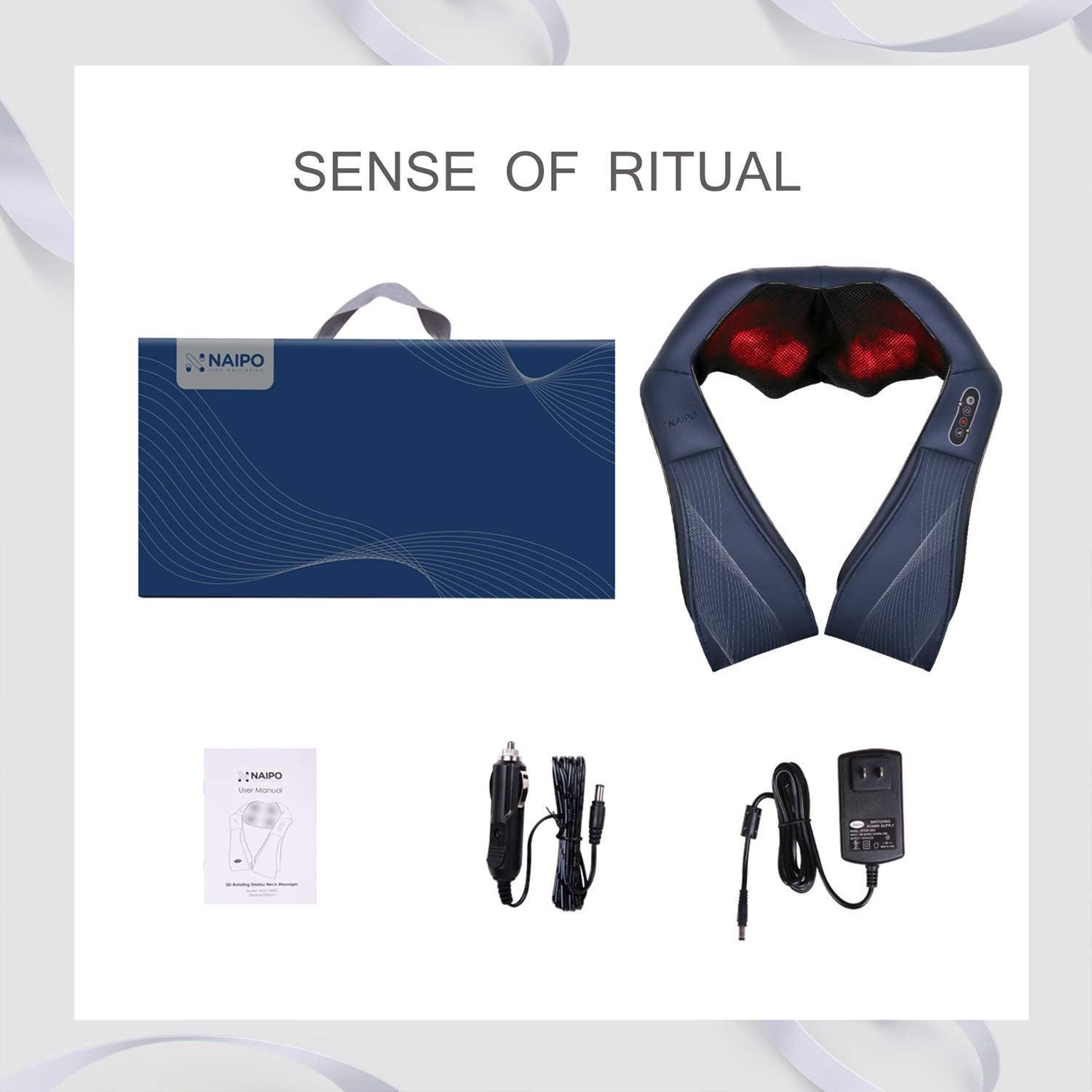 Load image into Gallery viewer, Shiatsu Neck Shoulder Massager with Soothing Heat, 3 Adjustable Intensity and Heat Electric Back Massagers for Body Muscle Pain Relief, Christmas Gift for Him Her