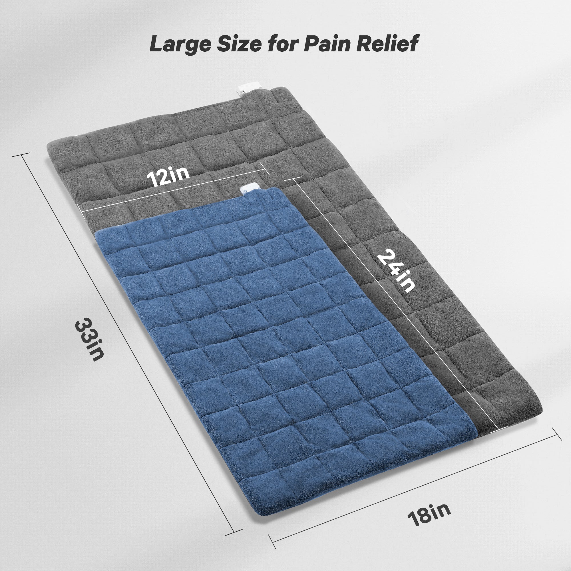Load image into Gallery viewer, Weighted Heating Pad, 18''*33'', Auto Off, Gray