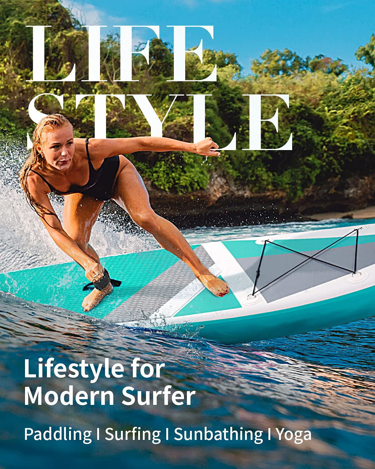 Load image into Gallery viewer, Inflatable Stand Up Paddle Board SUP Non-Slip Paddle Board with 10'30''6'' Premium Paddle Board & Bi-Directional Pump & Backpack Portable for Youth Adult Have Fun