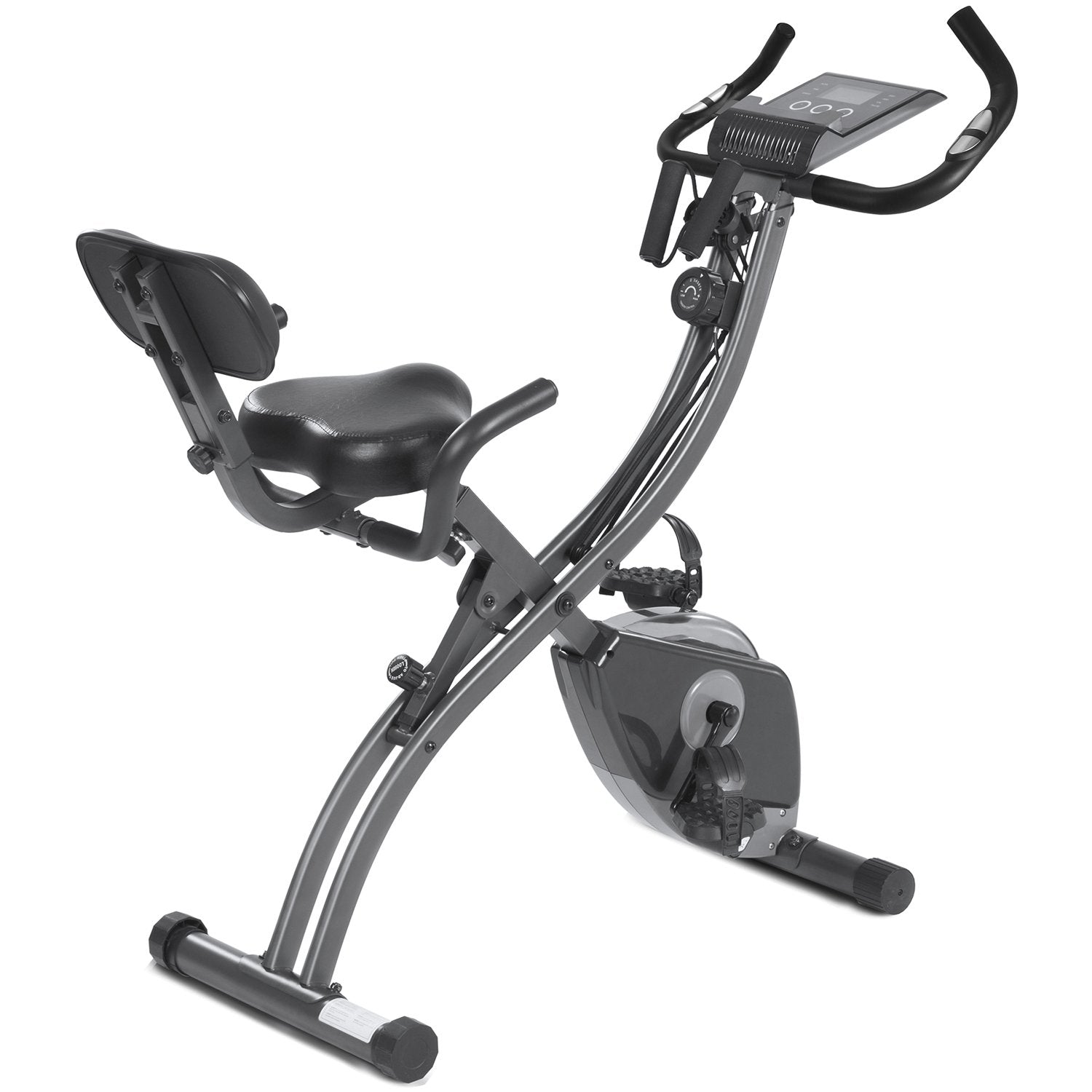 Load image into Gallery viewer, Exercise Bike Stationary Bike Folding Exercise Bike Foldable Magnetic Upright Recumbent Bike Cycling 3 in 1 Exercise Bike with Arm Resistance Bands Perfect for Men and Women at Home