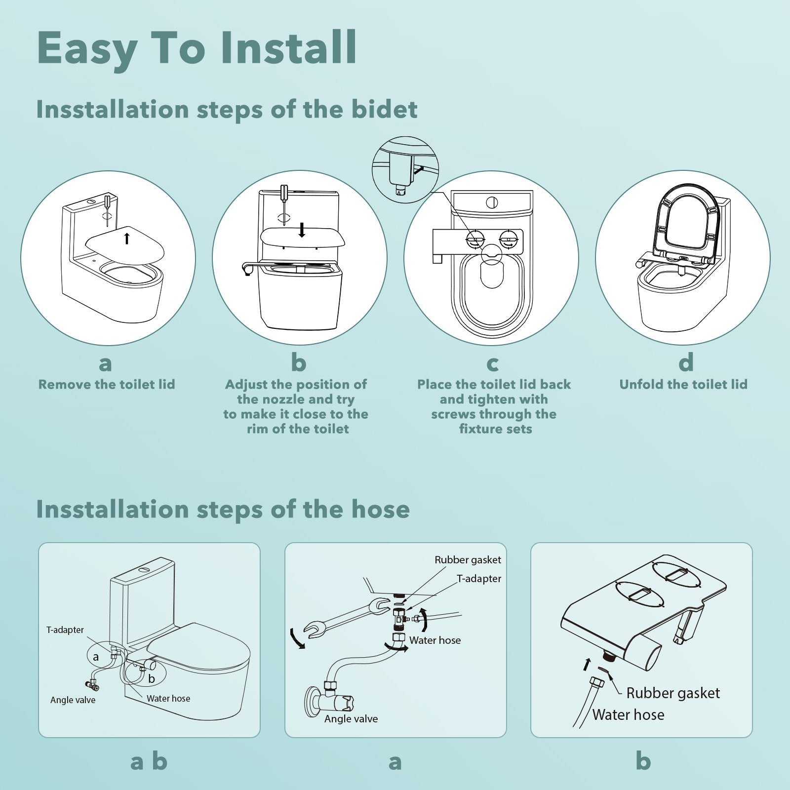 Load image into Gallery viewer, Bidet Toilet Attachment Non-Electric with Fresh Water Spay for Bottom Wash, User-friendly Single Knob and Self-Cleaning Nozzle Available - NAIPO