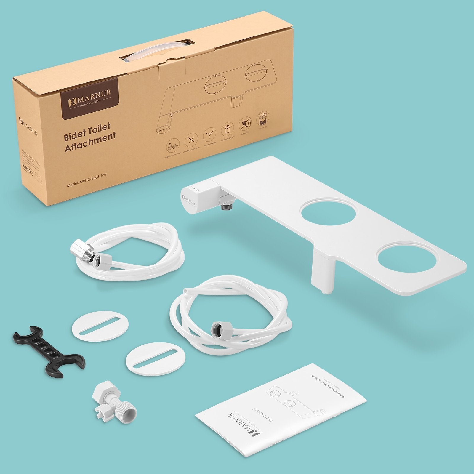 Load image into Gallery viewer, Bidet Toilet Attachment Non-Electric with Fresh Water Spay for Bottom Wash, User-friendly Single Knob and Self-Cleaning Nozzle Available - NAIPO