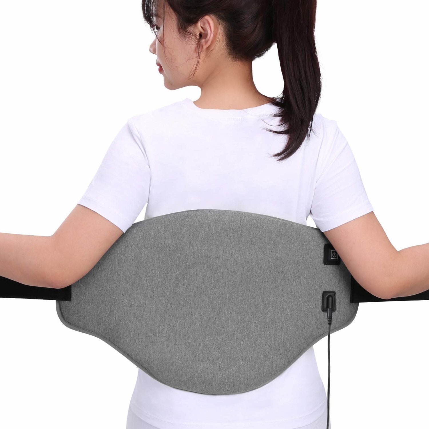 Load image into Gallery viewer, Electric Heating Pad for Lower Back & Shoulder & Abdomen, Large Waist Wrap Belt with Adjustable Flexible Straps, Portable Heating Pad Wraps 3 Heat Settings & 2 Hours Auto Off, Washable, 32 x 54 cm - NAIPO