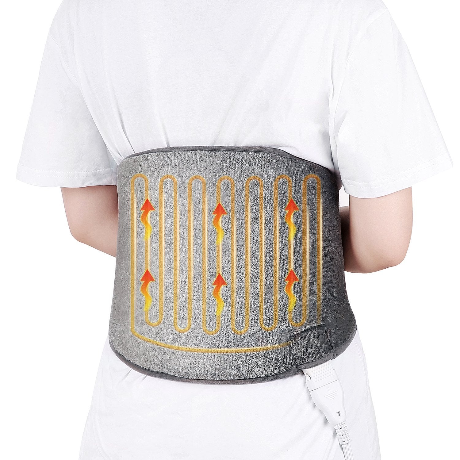 Electric Heating Pad for Lower Back & Shoulder & Abdomen, Large Waist