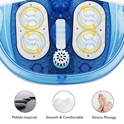 Load image into Gallery viewer, Foot Spa Bath Massager 3-Speed Frequency Conversion Heat - Bubbles - Massage, 4 Motorized Massage Rollers, Adjustable Time & Temprature 6 in 1 Pedicure Soaking Feet Basin, Soothe and Comfort Feet - NAIPO