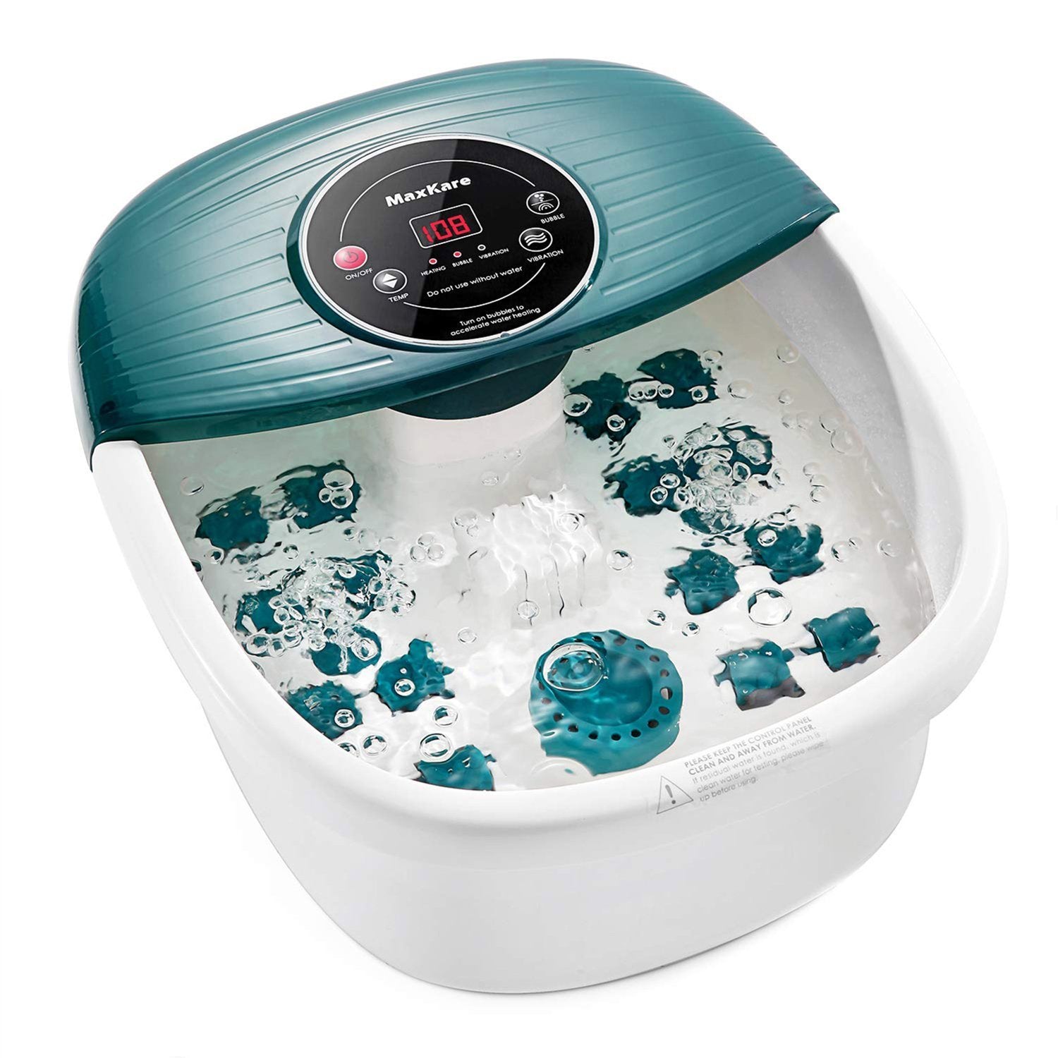 Load image into Gallery viewer, Foot Spa/Bath Massager with Heat, Bubbles, and Vibration, Digital Temperature Control, 16 Masssage Rollers with Mini Detachable Massage Points, Soothe and Comfort Feet - NAIPO