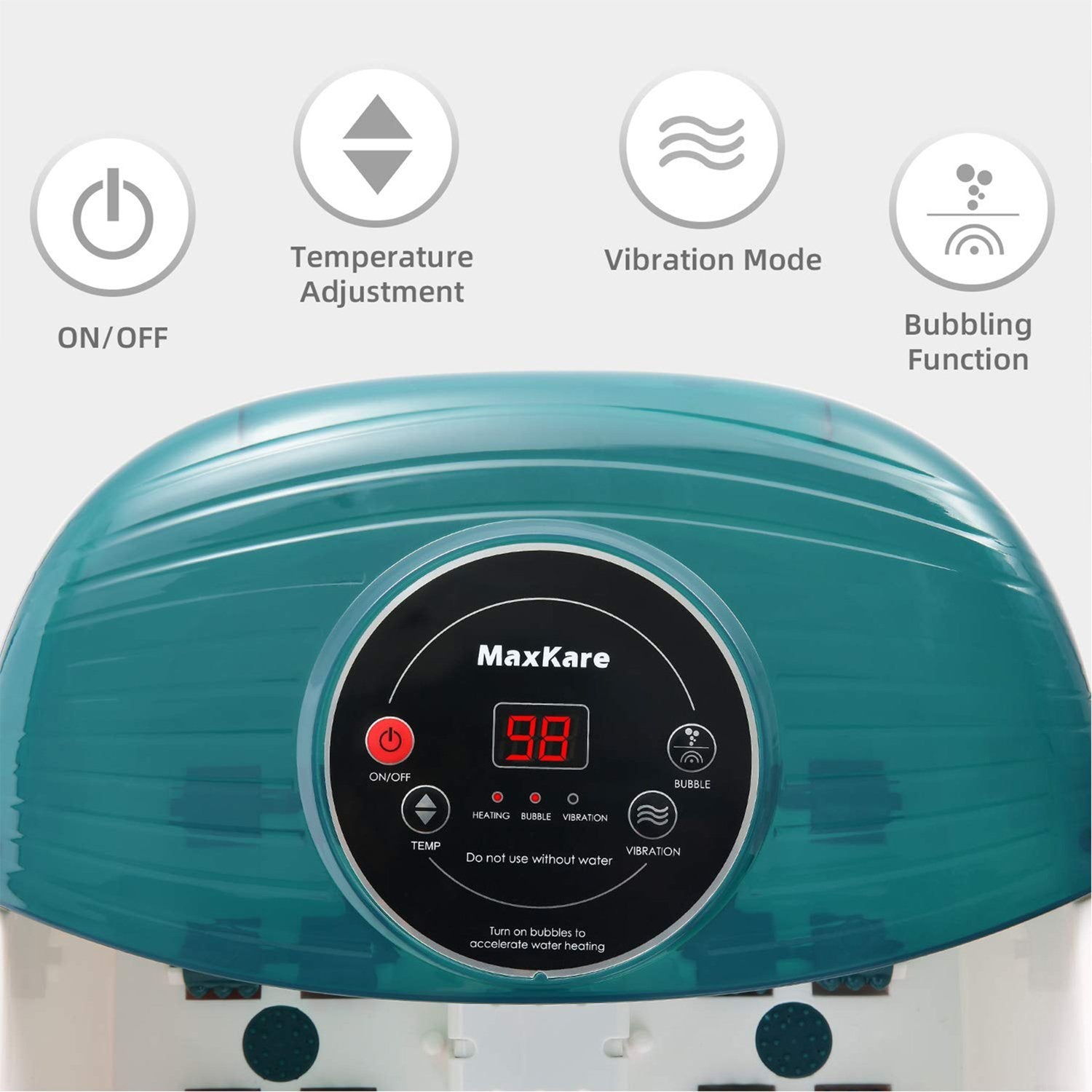 Load image into Gallery viewer, Foot Spa/Bath Massager with Heat, Bubbles, and Vibration, Digital Temperature Control, 16 Masssage Rollers with Mini Detachable Massage Points, Soothe and Comfort Feet - NAIPO