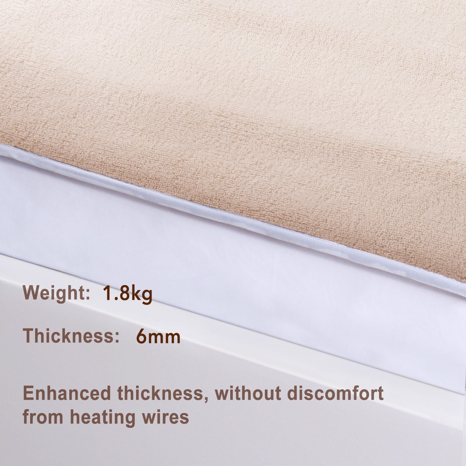 Load image into Gallery viewer, Heated Mattress Pad Underblanket Dual Controller for 2 Users Soft Flannel 10 Heating Levels & 9 Timer Settings Fast Heating,Twin - NAIPO
