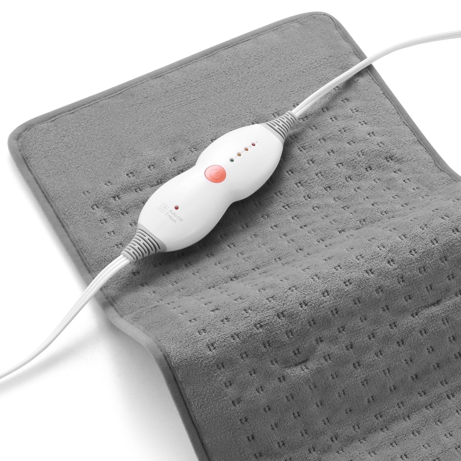 Load image into Gallery viewer, Large 12" x 24" Size Heating Pad with 3 Heat Settings and 2 Hour Auto shut off, Iron Grey - NAIPO