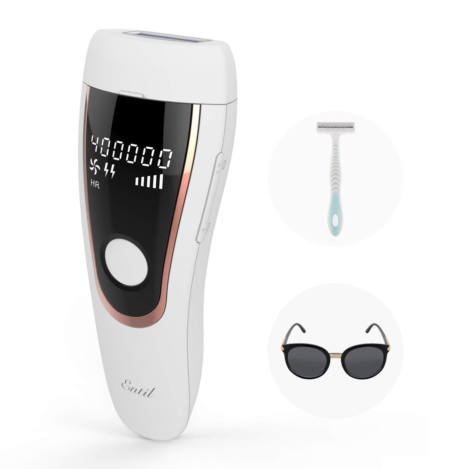 Load image into Gallery viewer, Laser Hair Removal for Women and Men, Hair Remover Permanent Painless 400,000 Flashes 2 Modes & 5 Light Intensity Settings, Whole Body Home Use - NAIPO