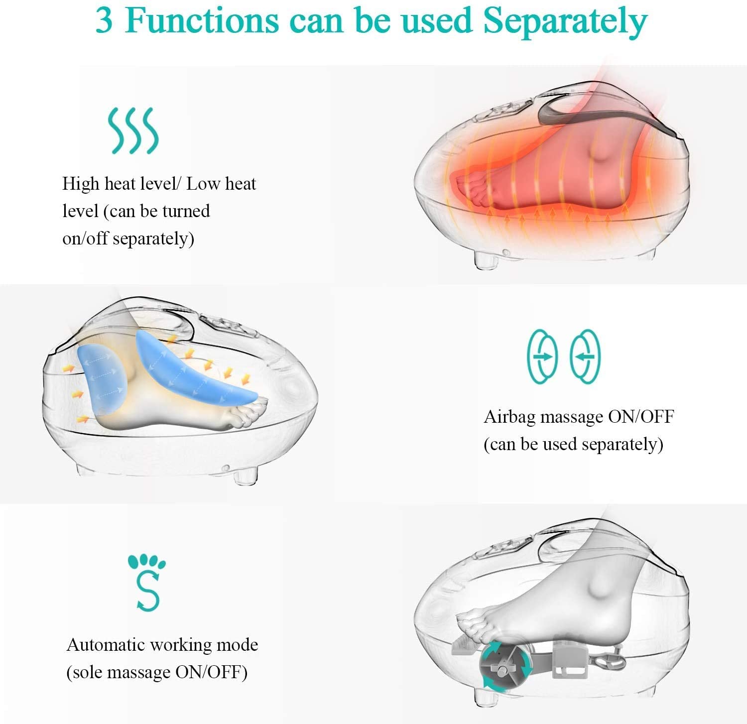 Load image into Gallery viewer, MARNUR Foot Massager With Heat and Airbag Massage - NAIPO