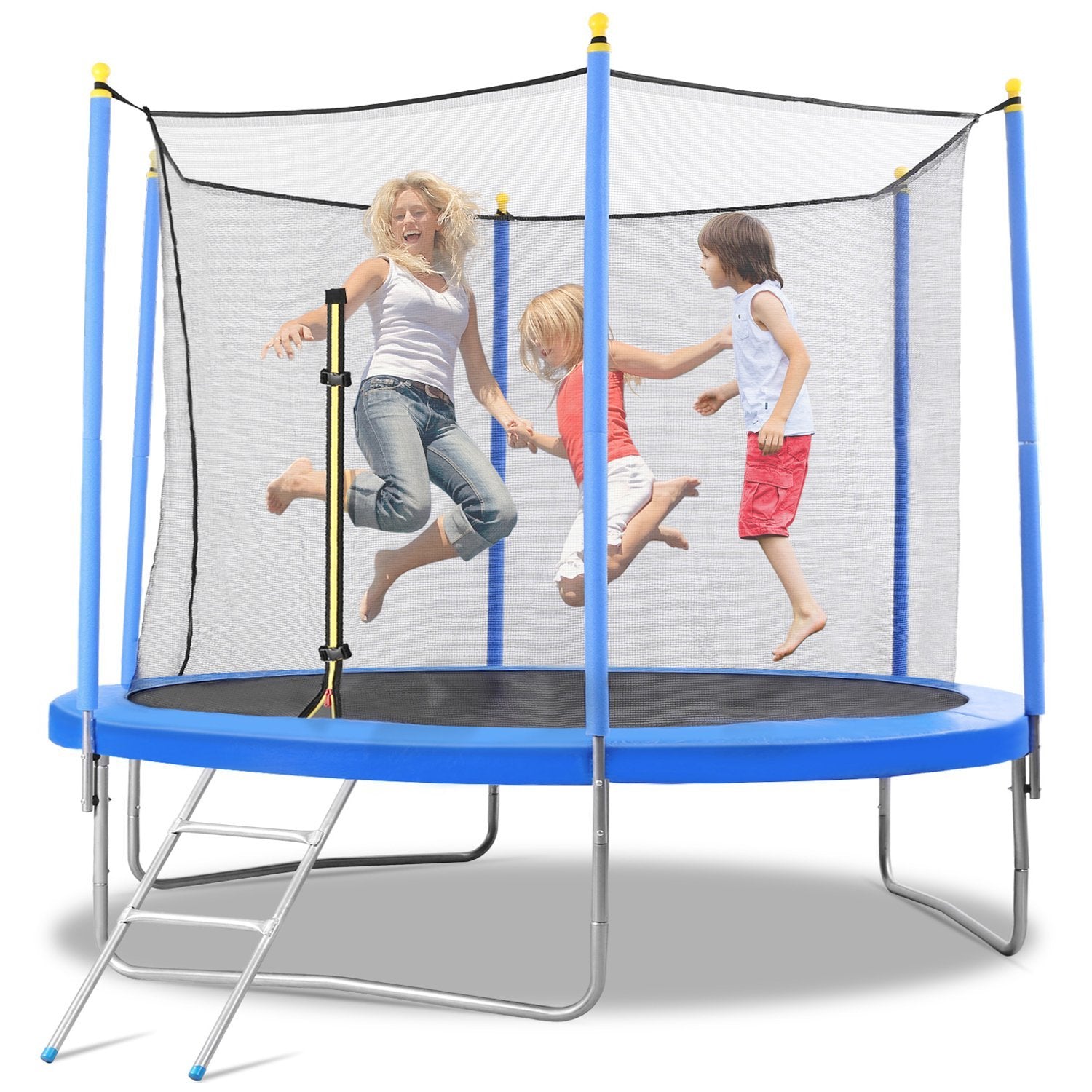 Load image into Gallery viewer, MaxKare 10 FT Trampoline with Safety Enclosure and Ladder - Recreation Trampoline for Kids or Adults Combo Bounce in Outdoor &amp; Backyards. - NAIPO
