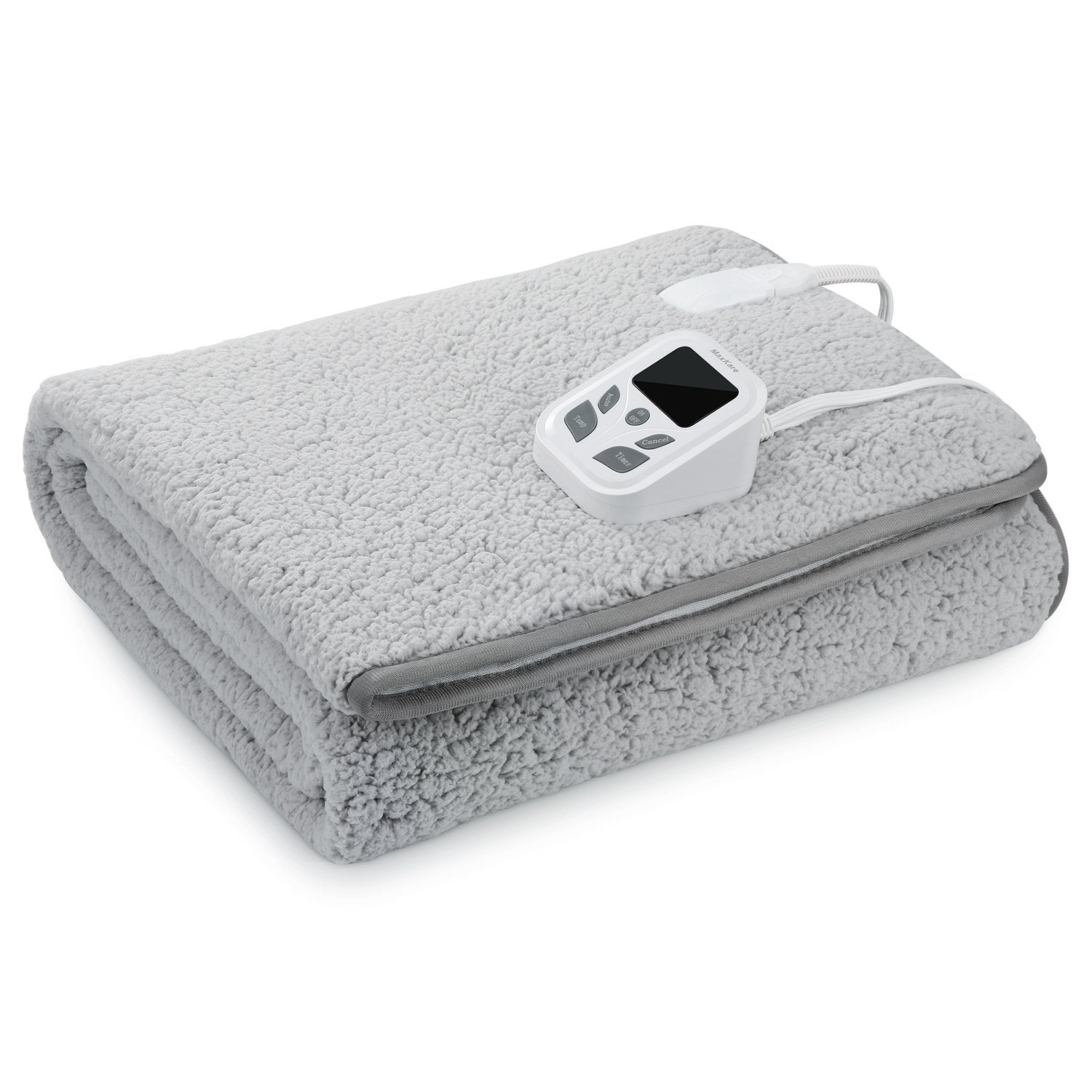 Load image into Gallery viewer, MaxKare Heated Mattress Pad Electric Underblanket Soft Cotton Fabric,10 Heat & 9 Timer Auto Off Settings ETL Certification Overheating Protection Relief Tense Muscle, Machine Washable & Dryer, Twin - NAIPO